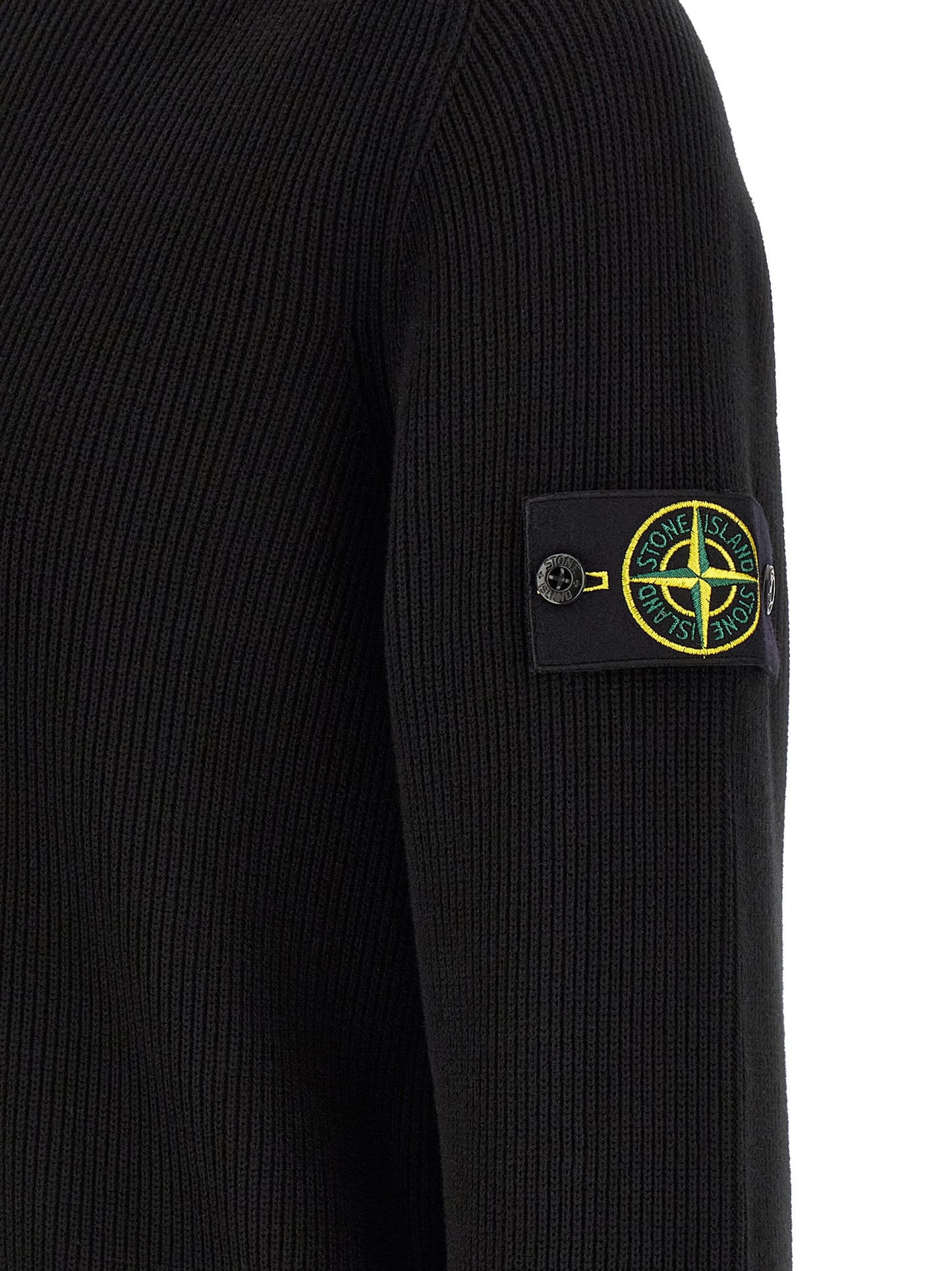Stone Island Black Cotton Cardigan