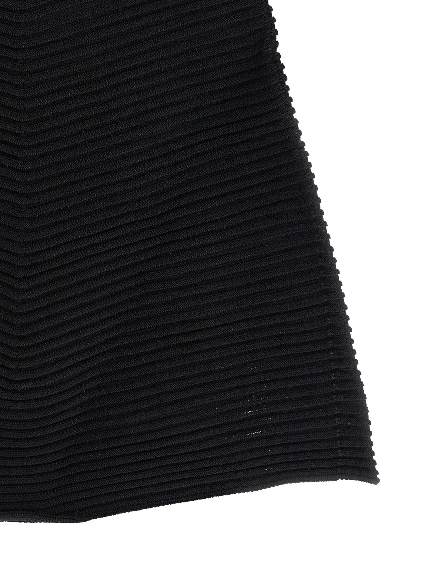 Issey Miyake Black Polyester Short Dress