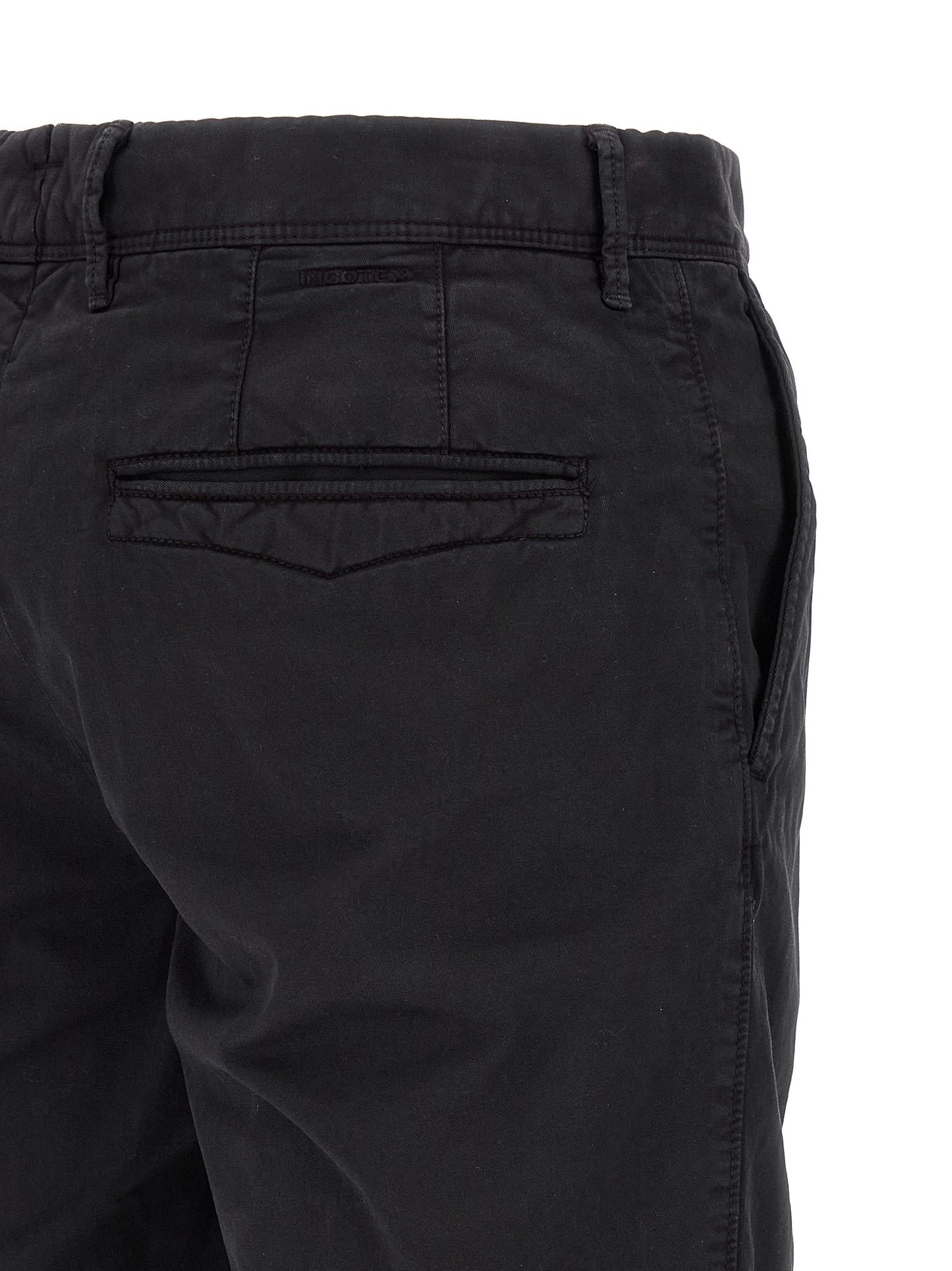 Incotex Blue Cotton Bermuda Shorts