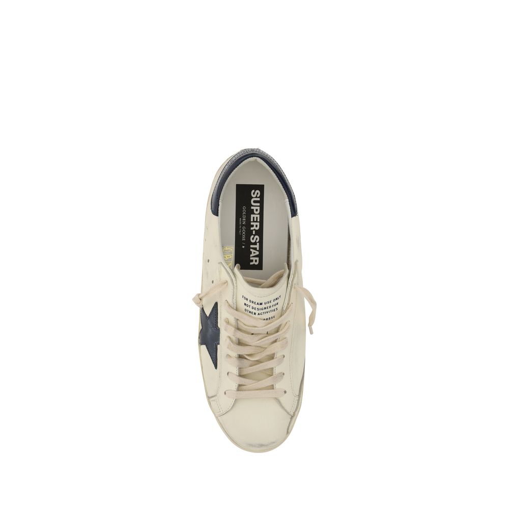 Golden Goose White Goatskin Low Top Sneakers - Stylish Comfort