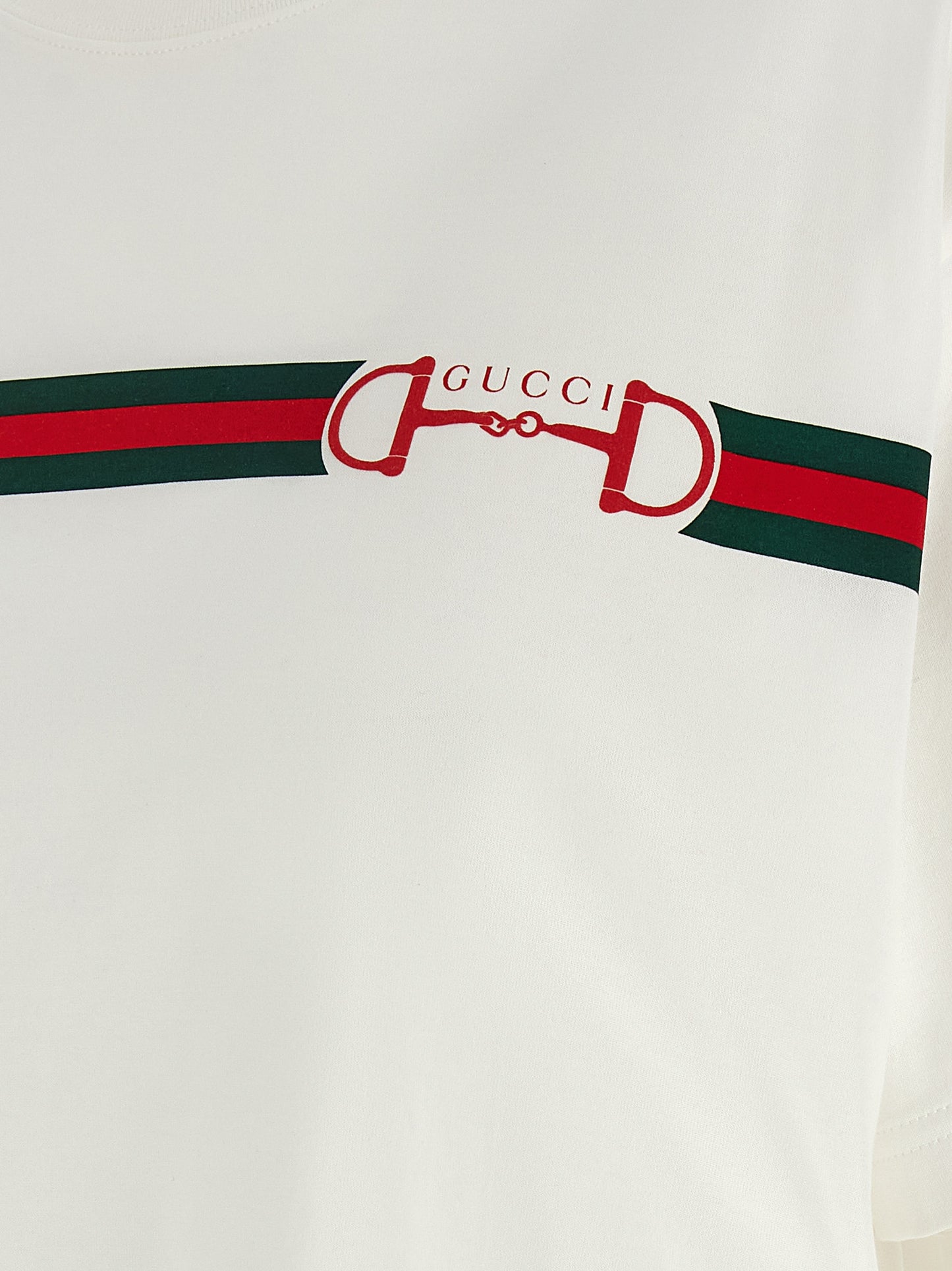 Gucci White Cotton T-Shirt