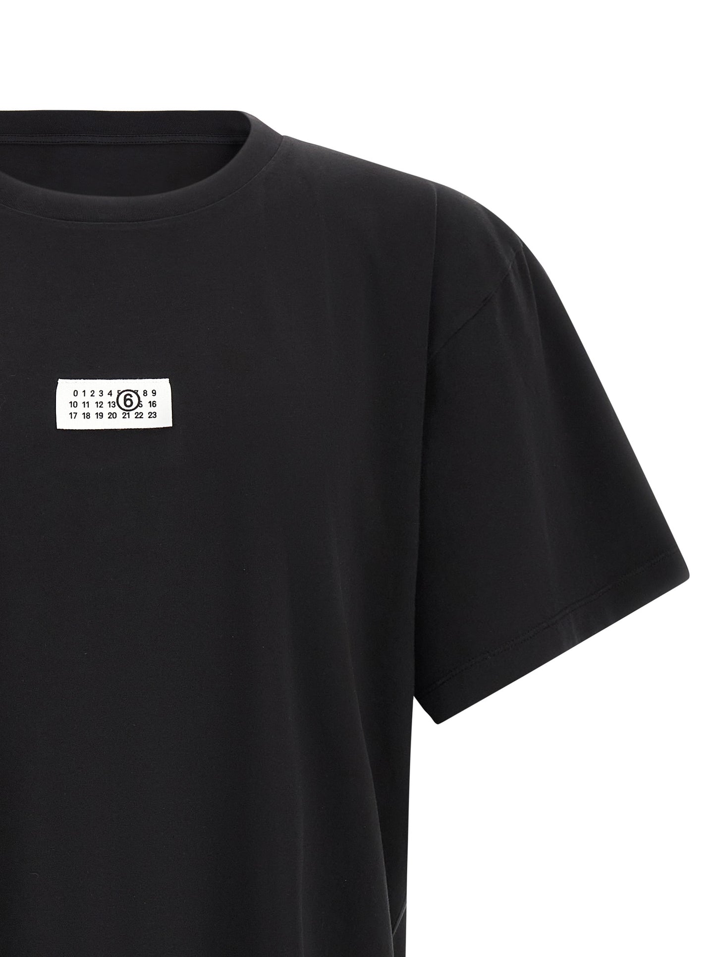 MM6 Maison Margiela Black Cotton T-Shirt