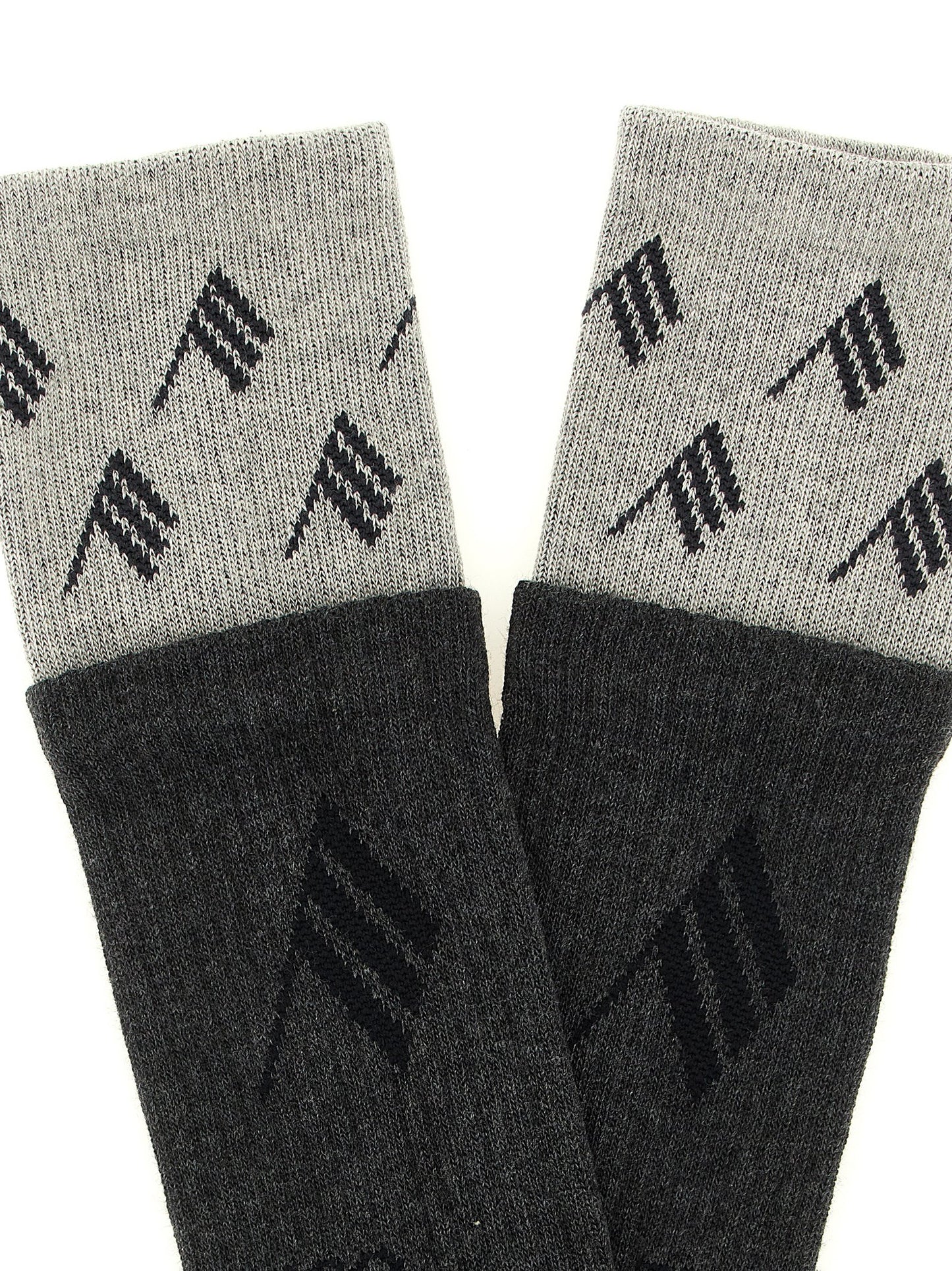 The Attico Gray Cotton Socks
