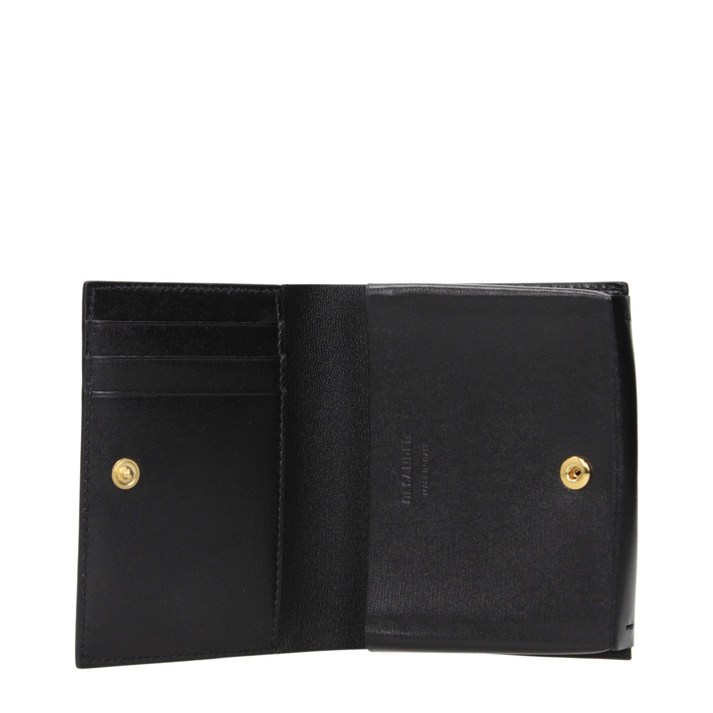 Porte-cartes en cuir noir Jil Sander
