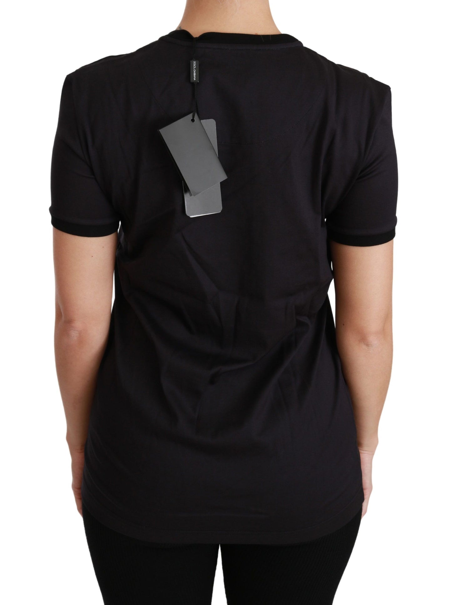 Dolce & Gabbana T-shirt à col rond noir #ImAChristmasTree
