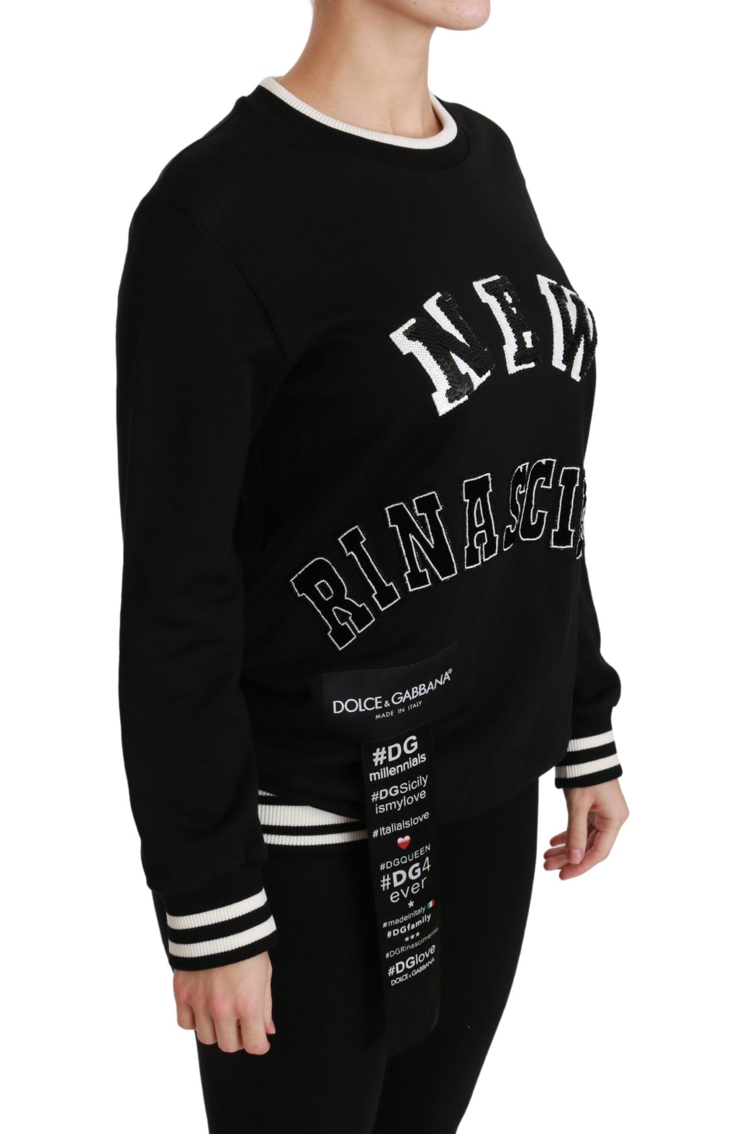 Pull noir Rinascimento #DGmillennials de Dolce & Gabbana