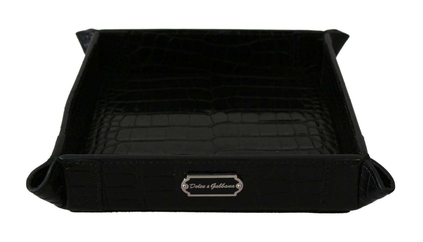 Dolce & Gabbana Plate Key Wallet Telefoonkaart Geldpatroon Huidlade