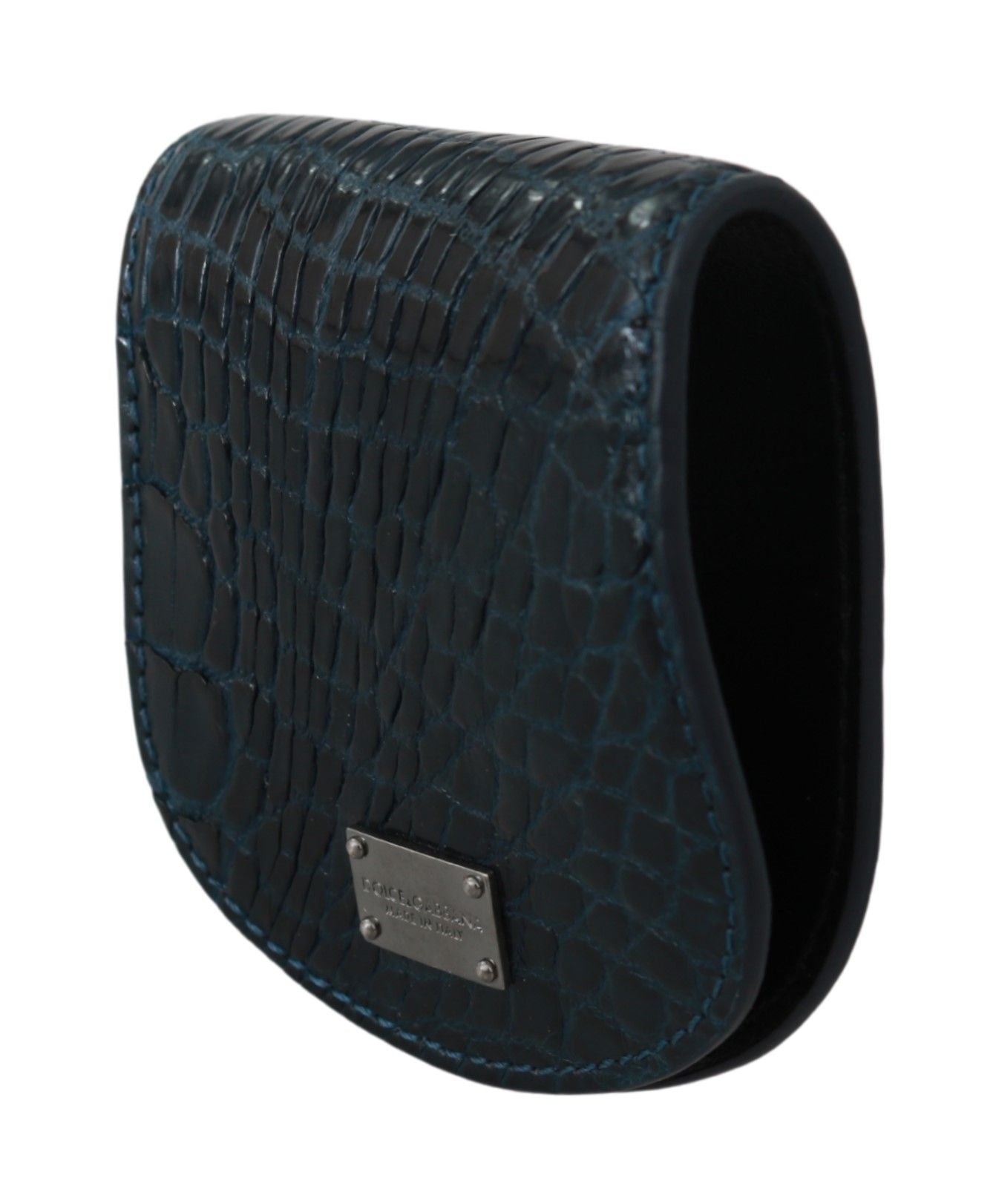 Étui à préservatifs Dolce & Gabbana Blue Exotic Skins avec pochette