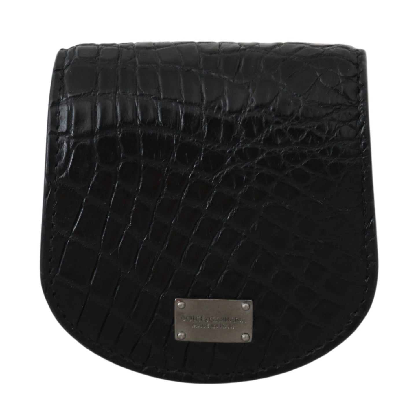 Étui à préservatifs de poche Dolce & Gabbana en peau exotique noire