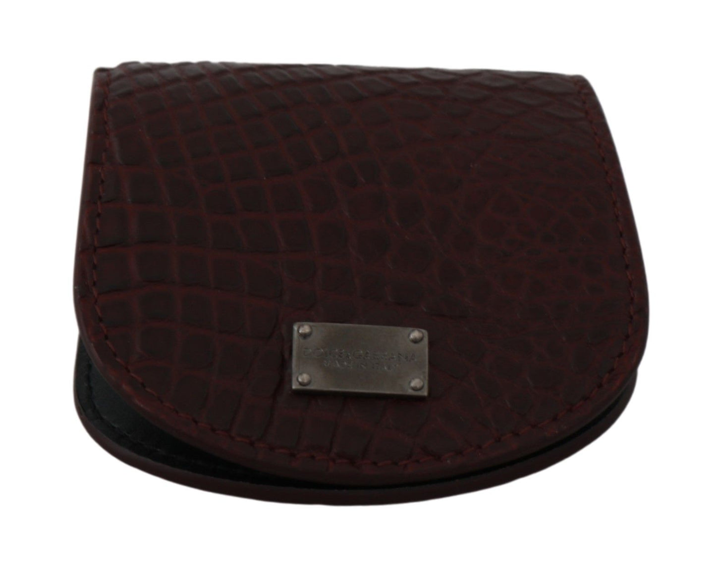 Étui à préservatifs de poche Dolce & Gabbana en peau exotique marron