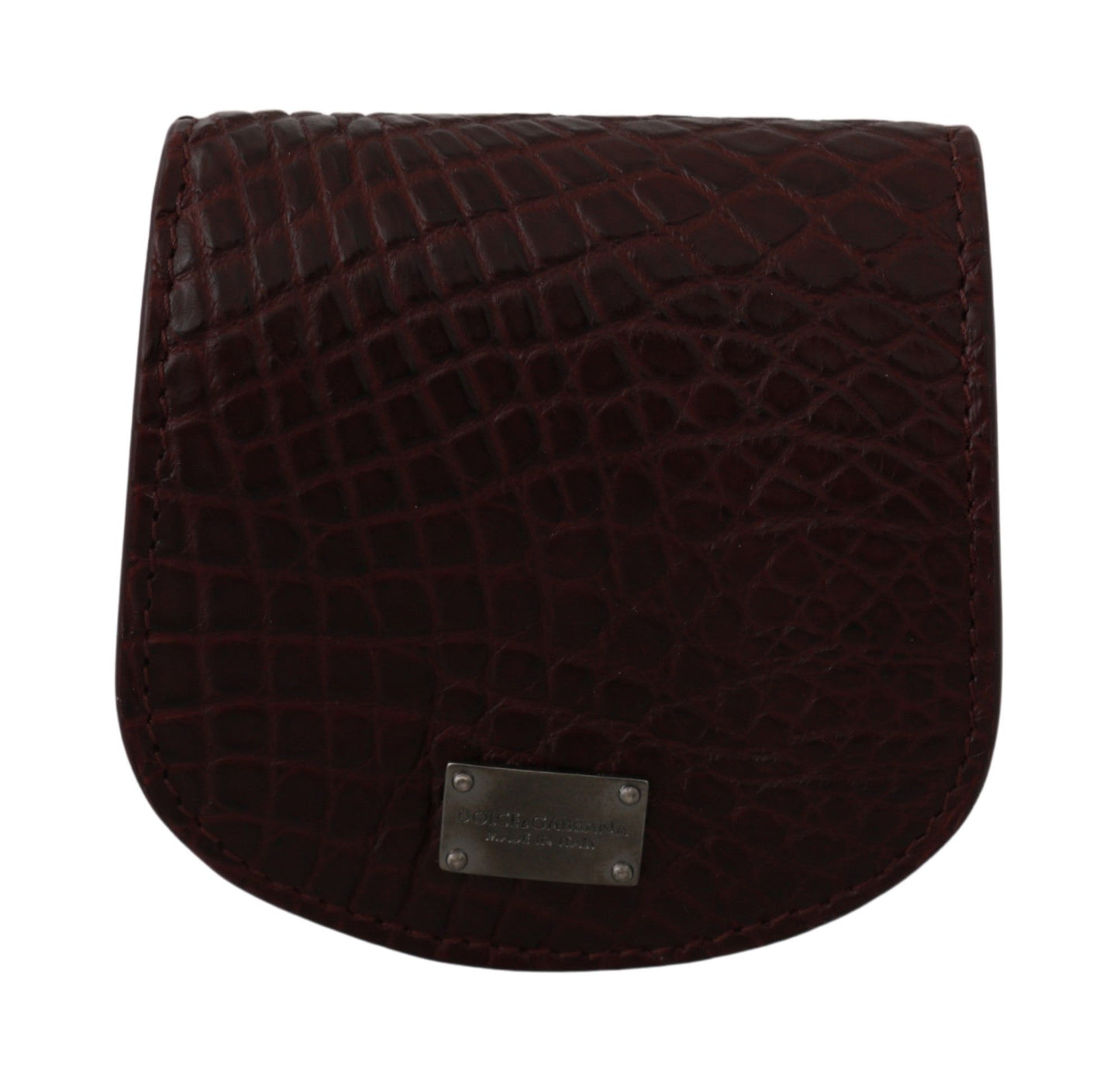 Étui à préservatifs de poche Dolce & Gabbana en peau exotique marron