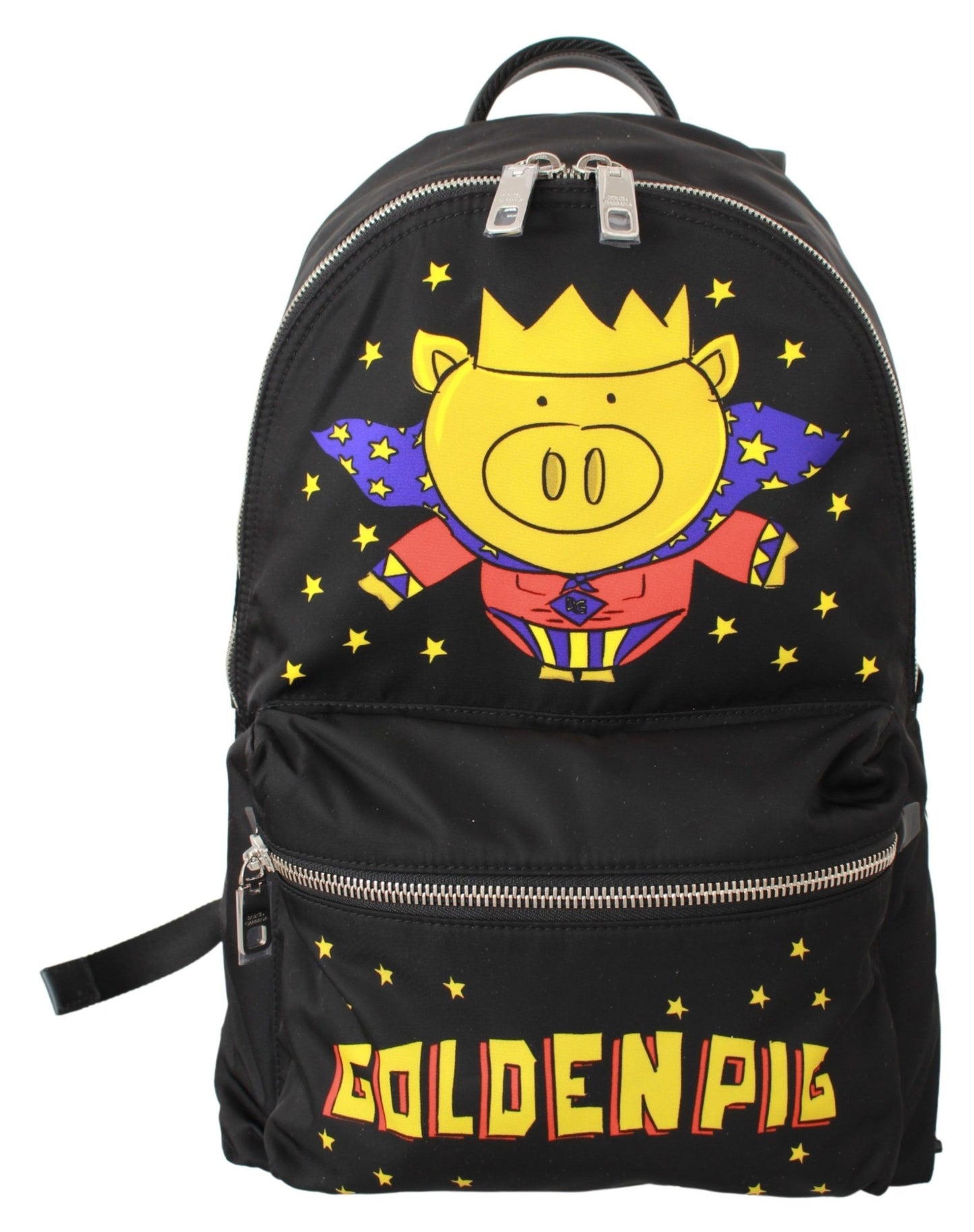 Sac à dos d'école Dolce & Gabbana noir Golden Pig of the Year