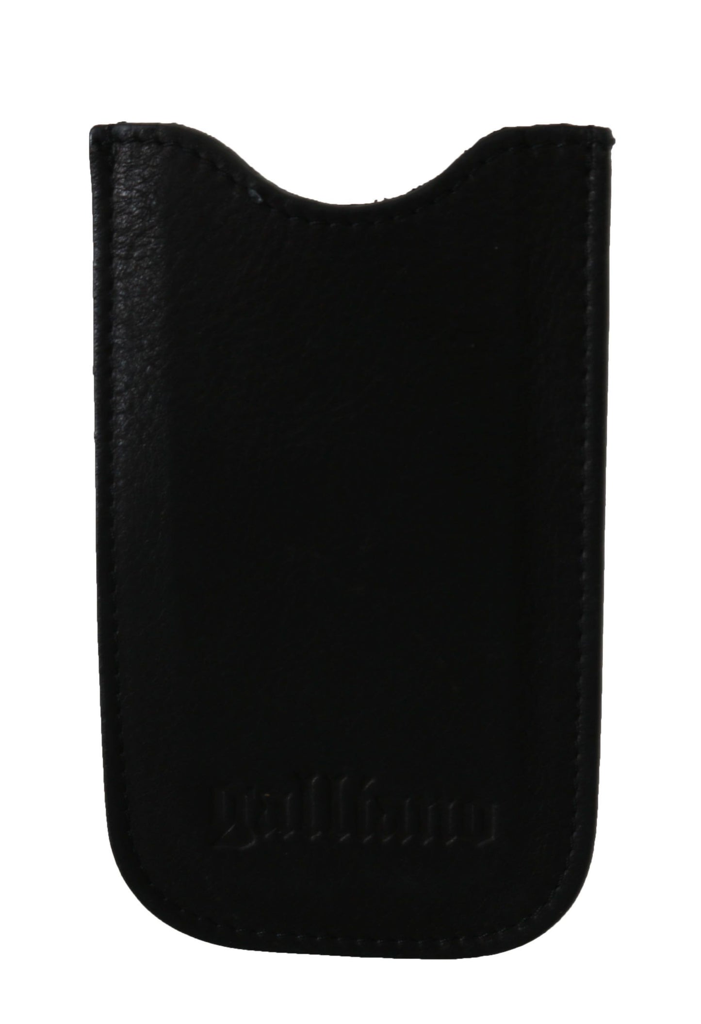 Portefeuille multifonction en cuir noir John Galliano pour homme avec porte-cartes d'identité et billets