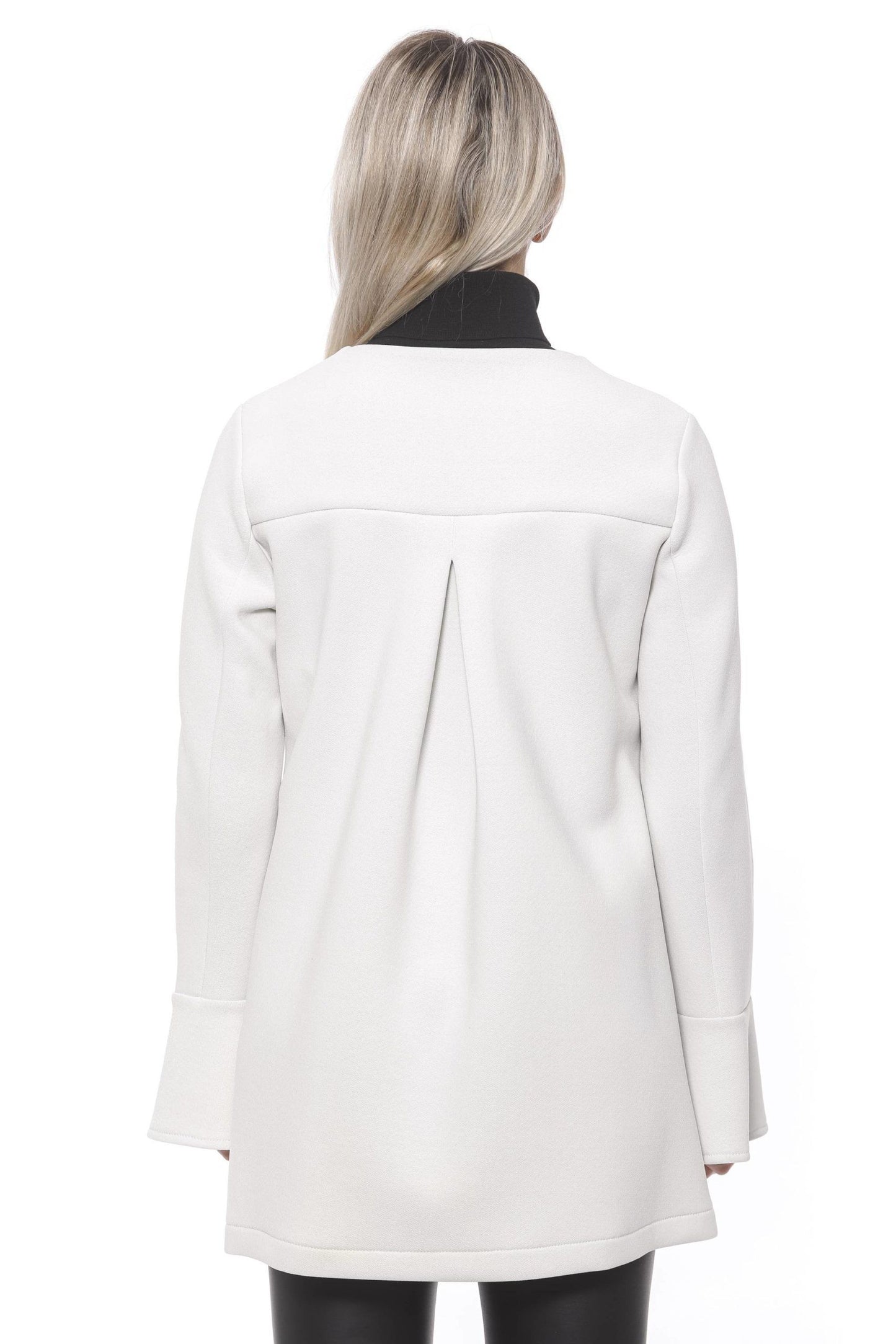 Manteau en néoprène blanc élégant pour femme 19V69 Italia