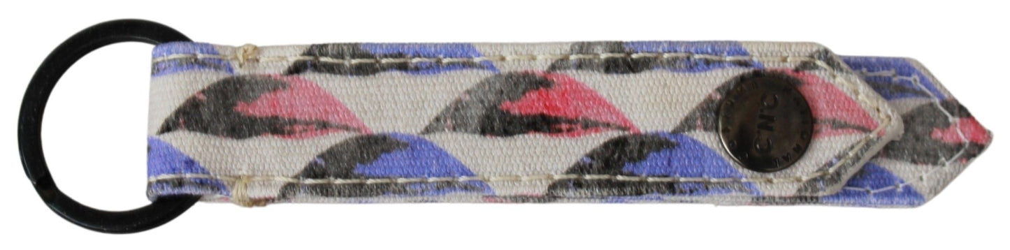 Porte-clés textile de marque Costume National White Ring