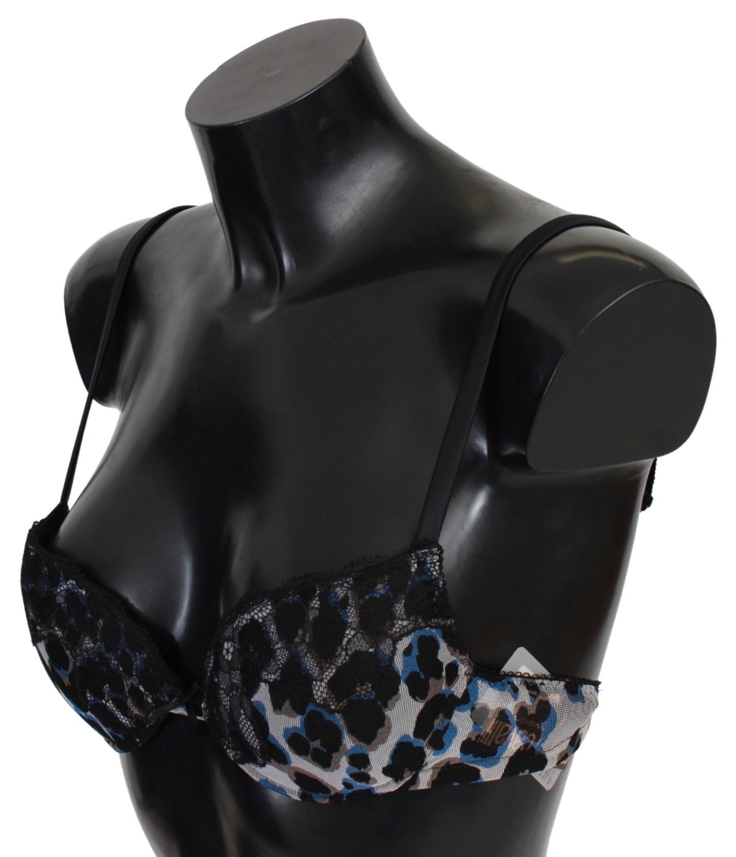 Roberto Cavalli Soutien-gorge en dentelle noire, sous-vêtements en nylon.