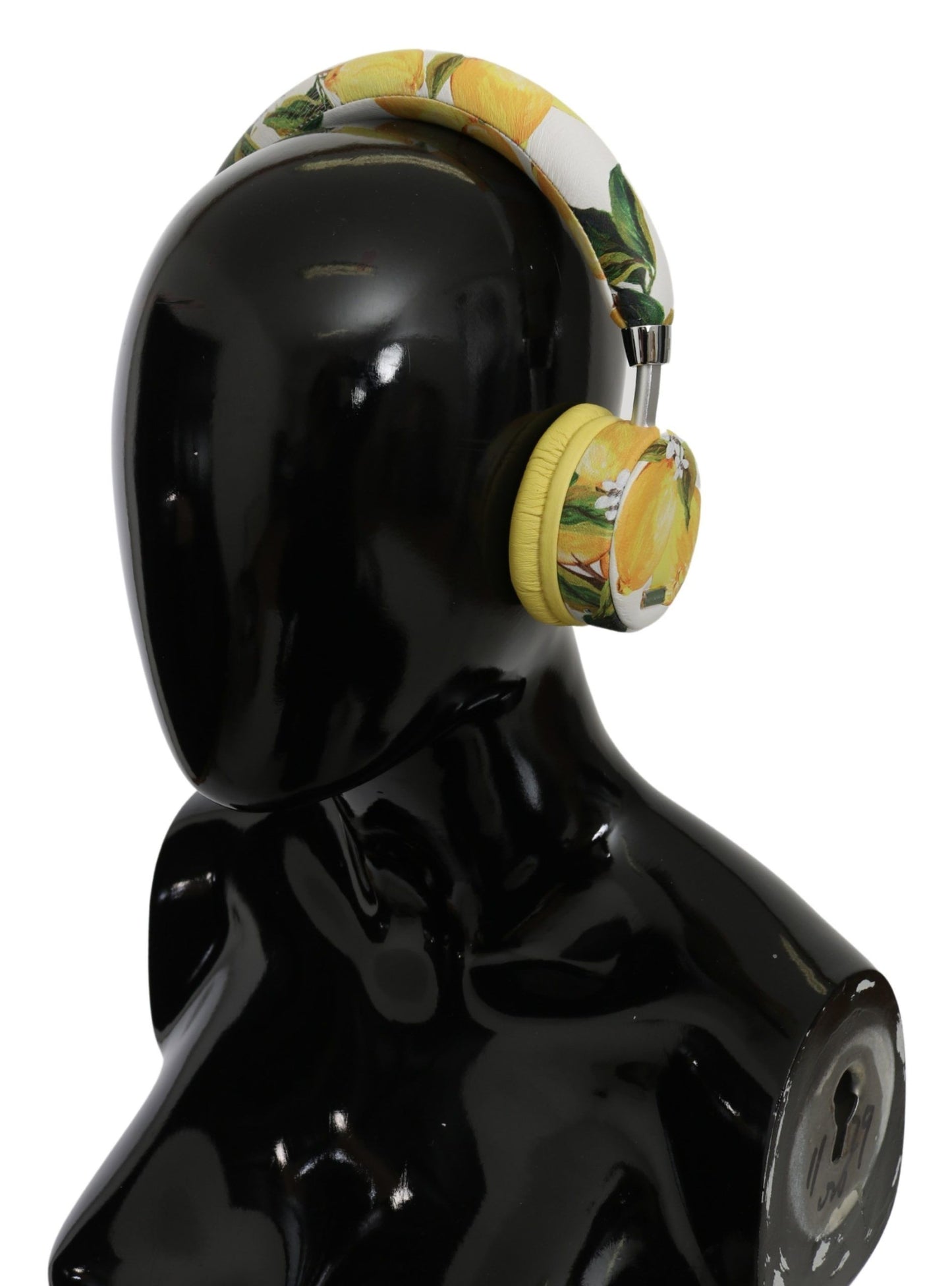 Dolce & Gabbana Wit Geel Citroen Print Headset Hoofdtelefoon