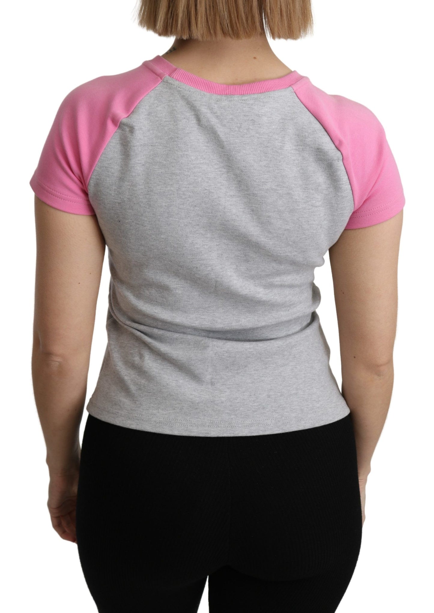 T-shirt en coton gris et rose Moschino My Little Pony