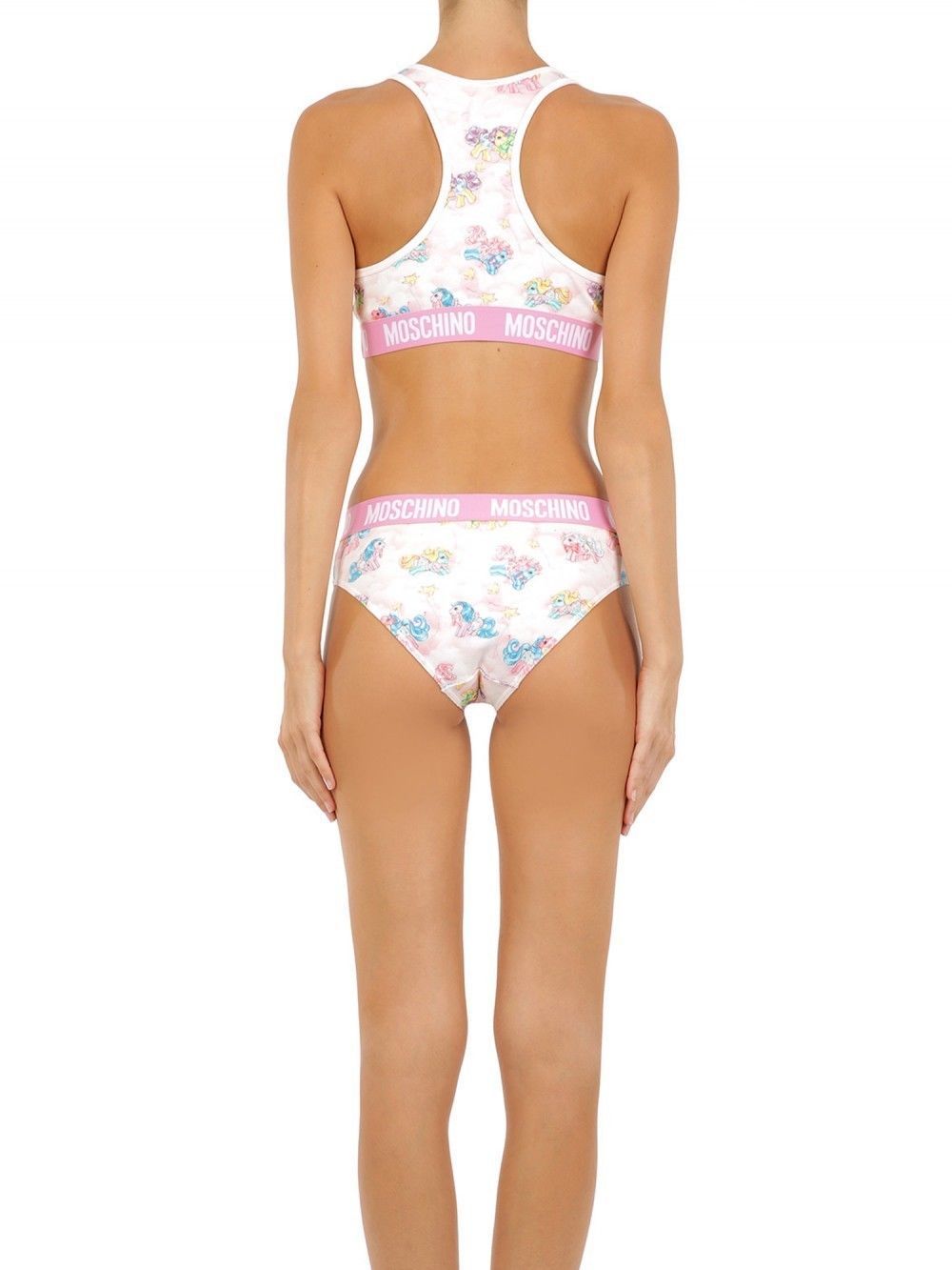 Pyjama deux pièces blanc Moschino, bikini My Little Pony