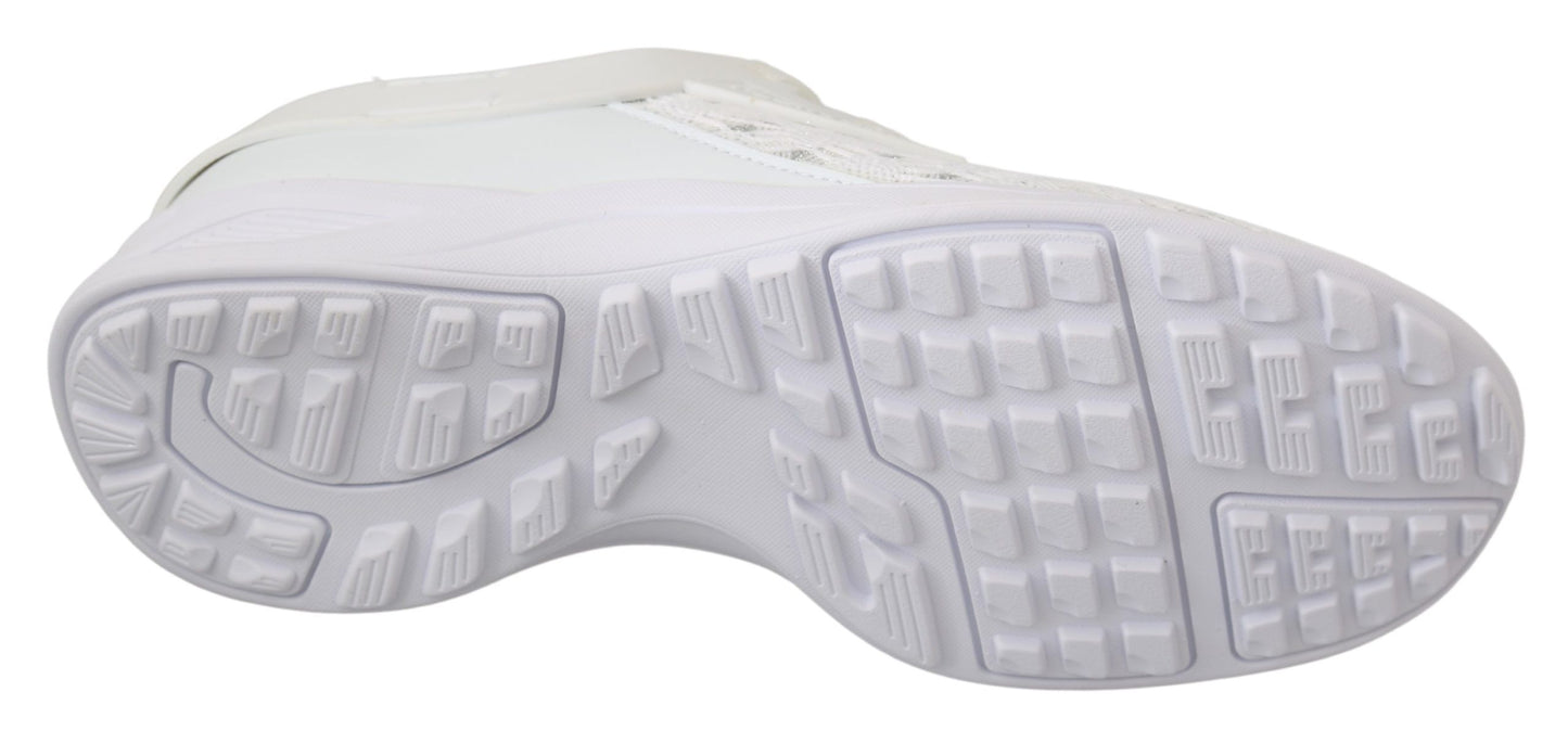 Sneakers décontractées blanches en polyester Philipp Plein