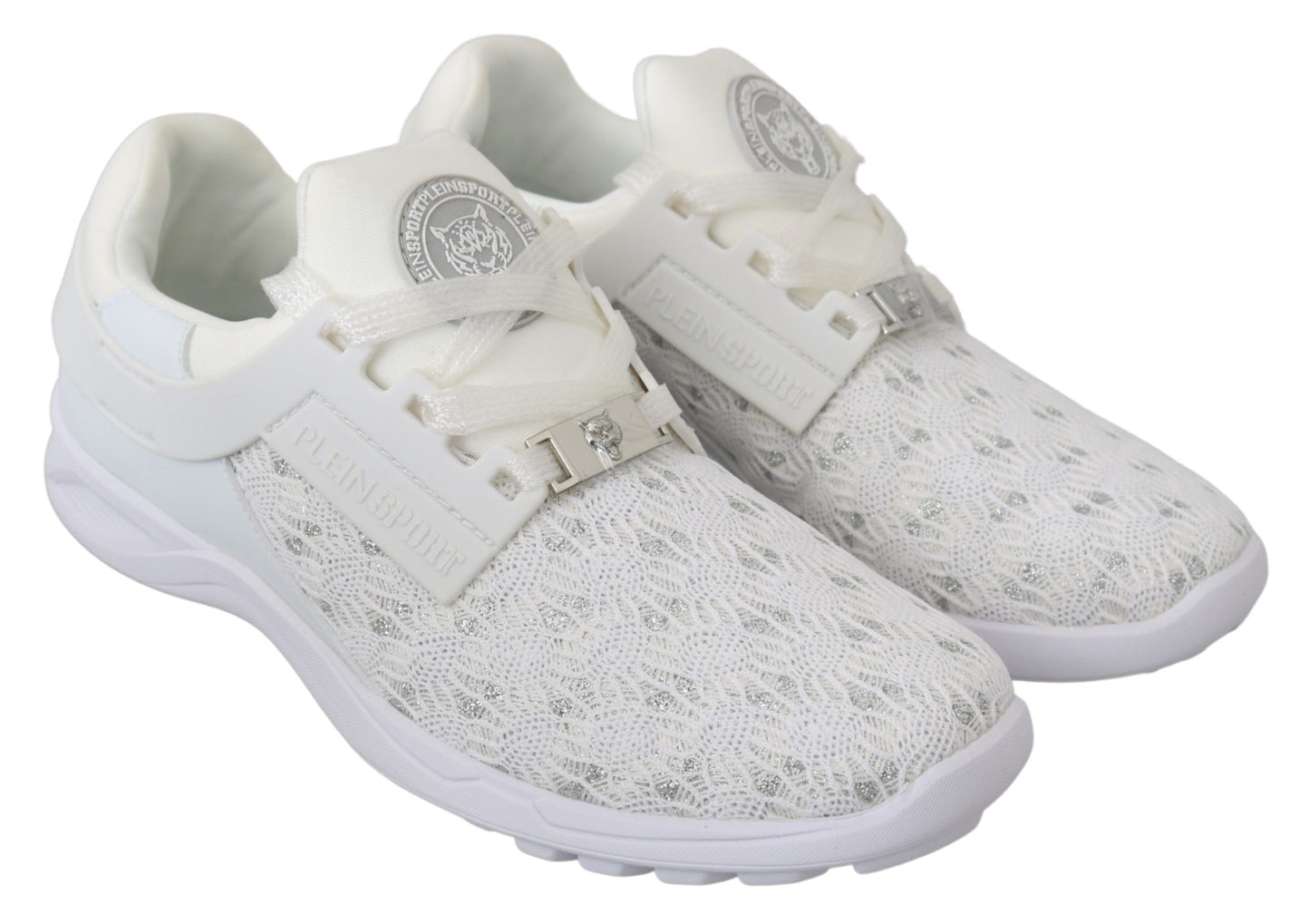Sneakers décontractées blanches en polyester Philipp Plein