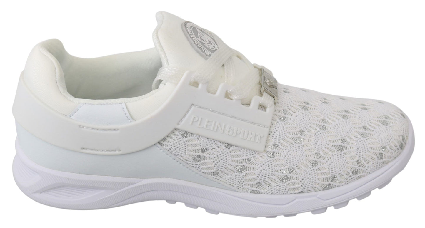 Sneakers décontractées blanches en polyester Philipp Plein