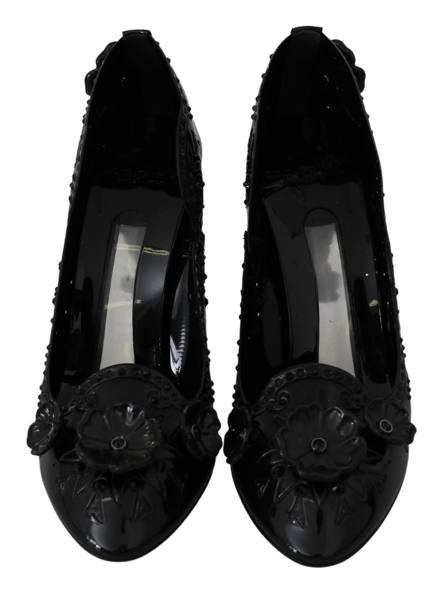 Dolce & Gabbana Zwarte Kristallen CINDERELLA Hakken