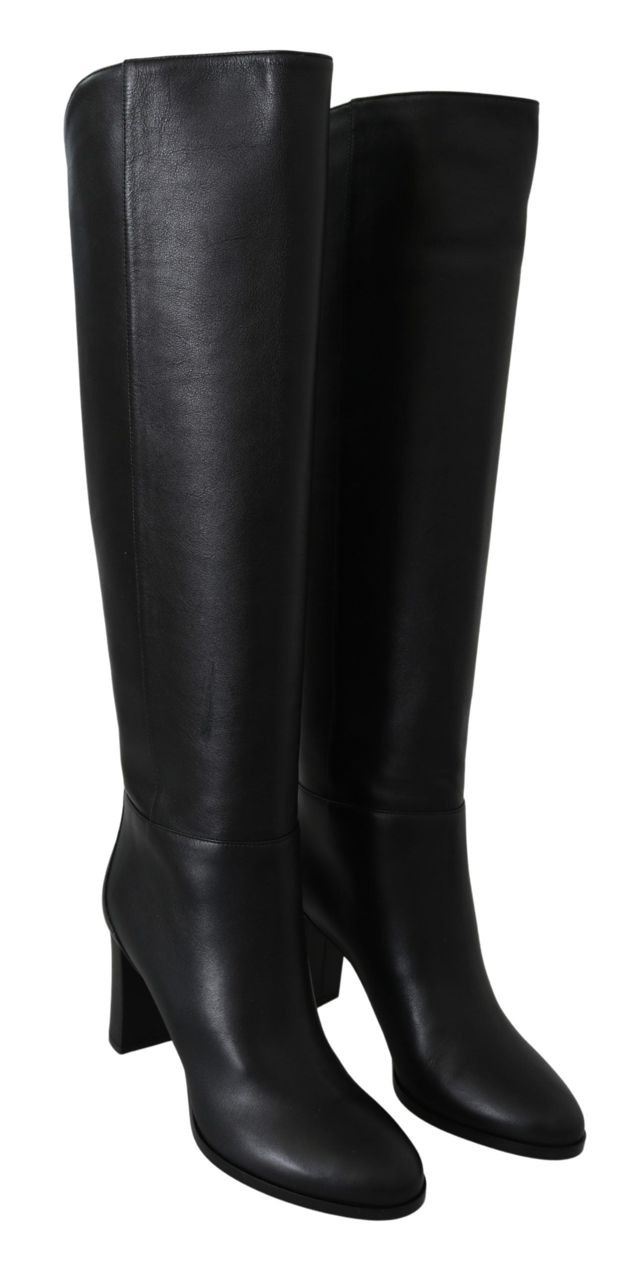 Jimmy Choo elegante zwarte leren enkellaarzen met hak