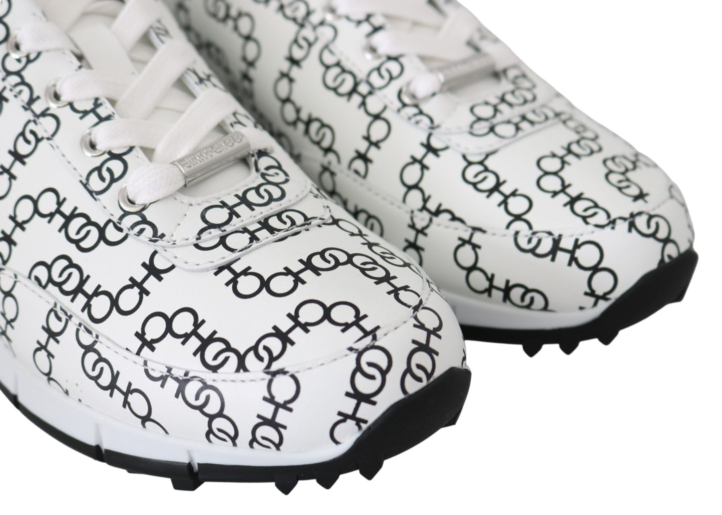 Sneakers en cuir monochrome élégantes de Jimmy Choo