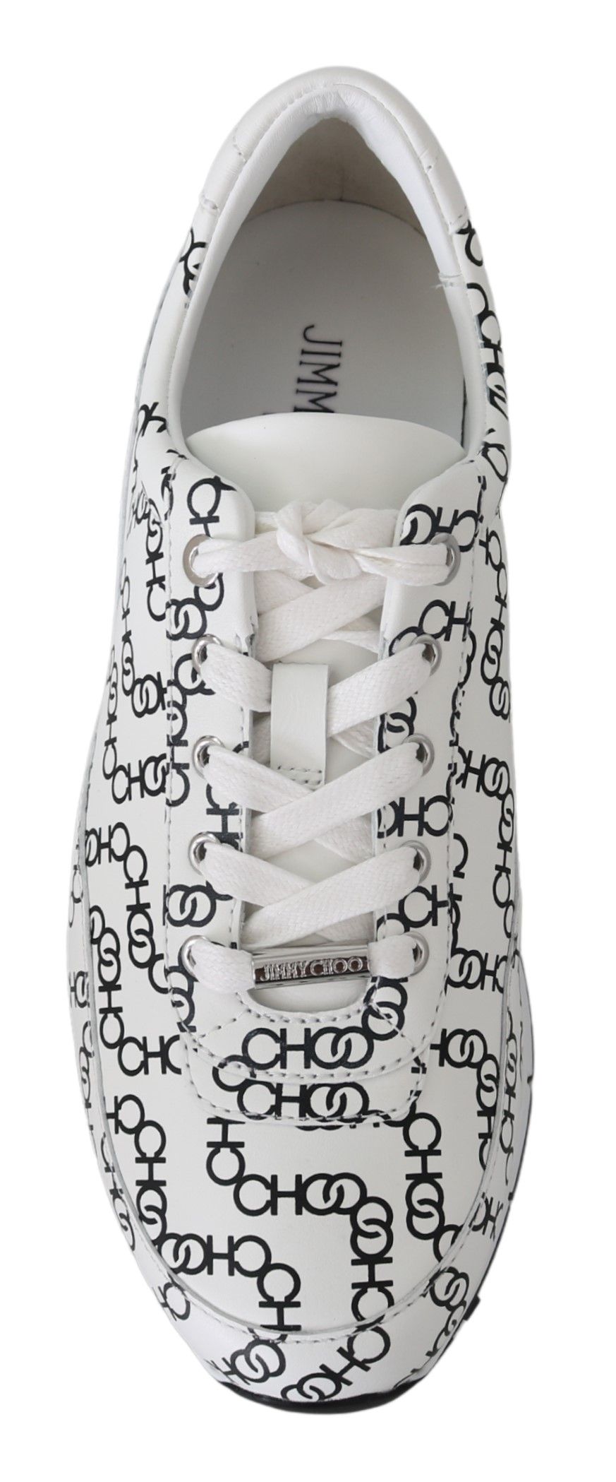 Sneakers en cuir monochrome élégantes de Jimmy Choo