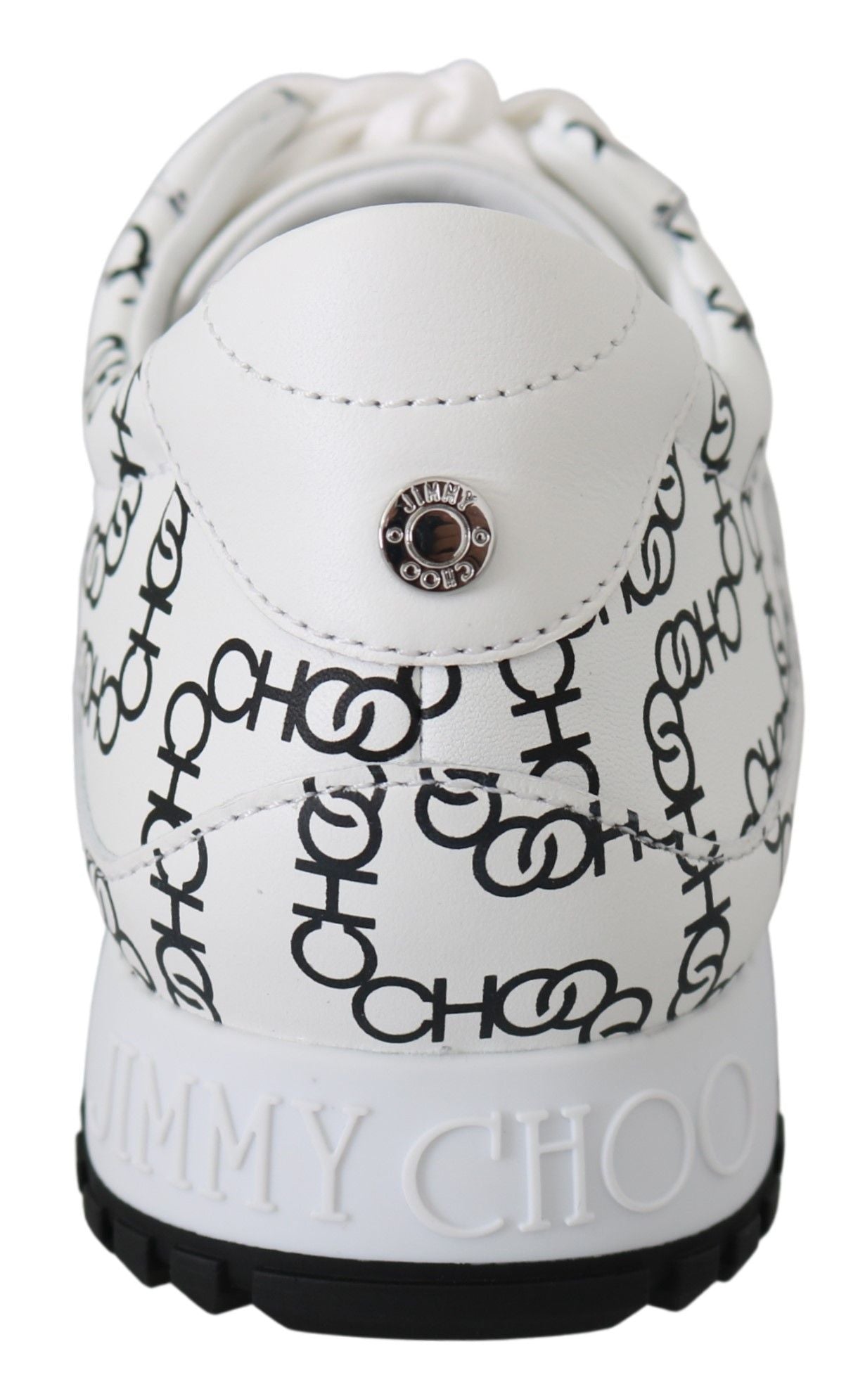 Sneakers en cuir monochrome élégantes de Jimmy Choo