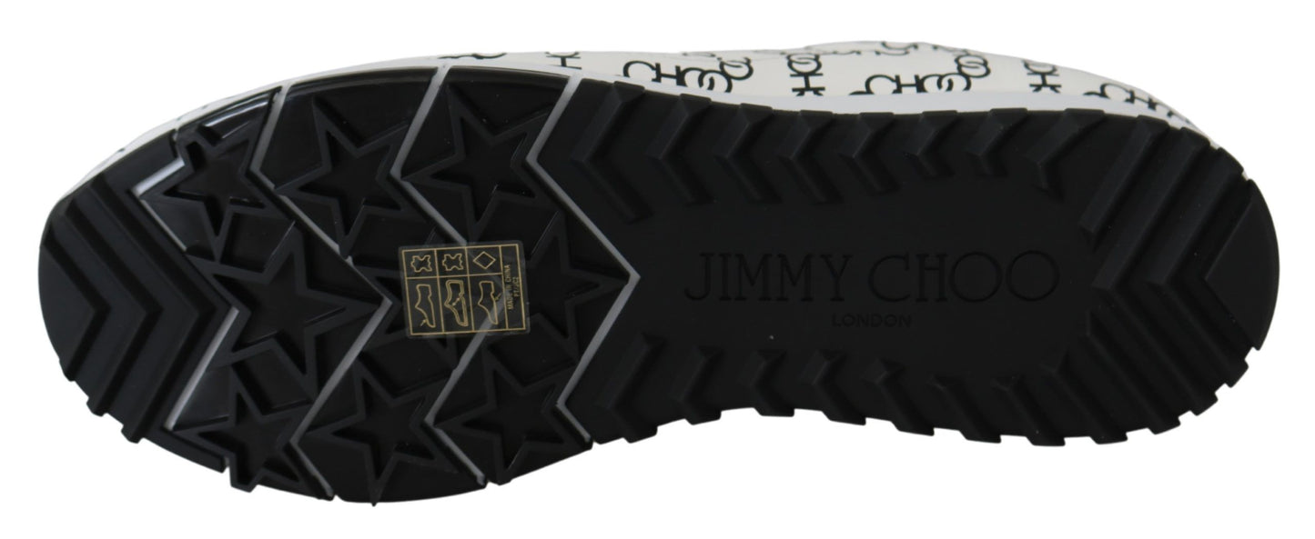 Sneakers en cuir monochrome élégantes de Jimmy Choo
