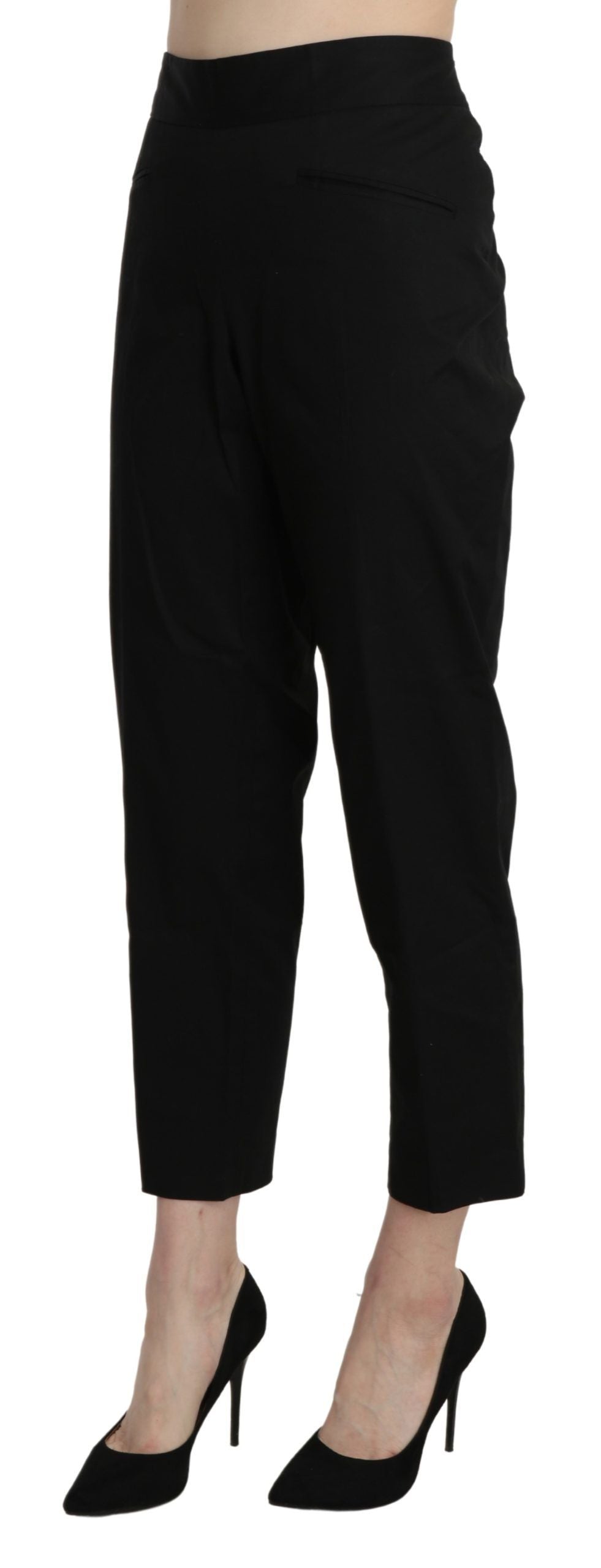Pantalon-robe droit taille haute noir BENCIVENGA