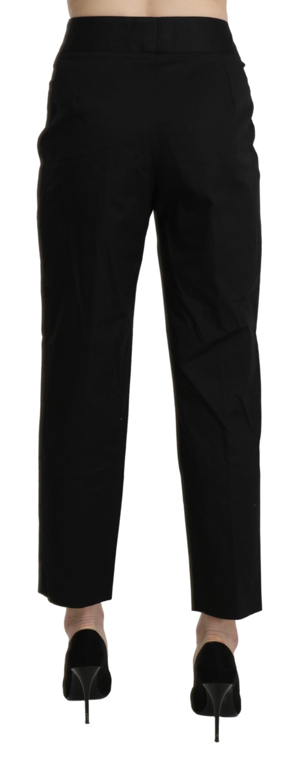 Pantalon-robe droit taille haute noir BENCIVENGA