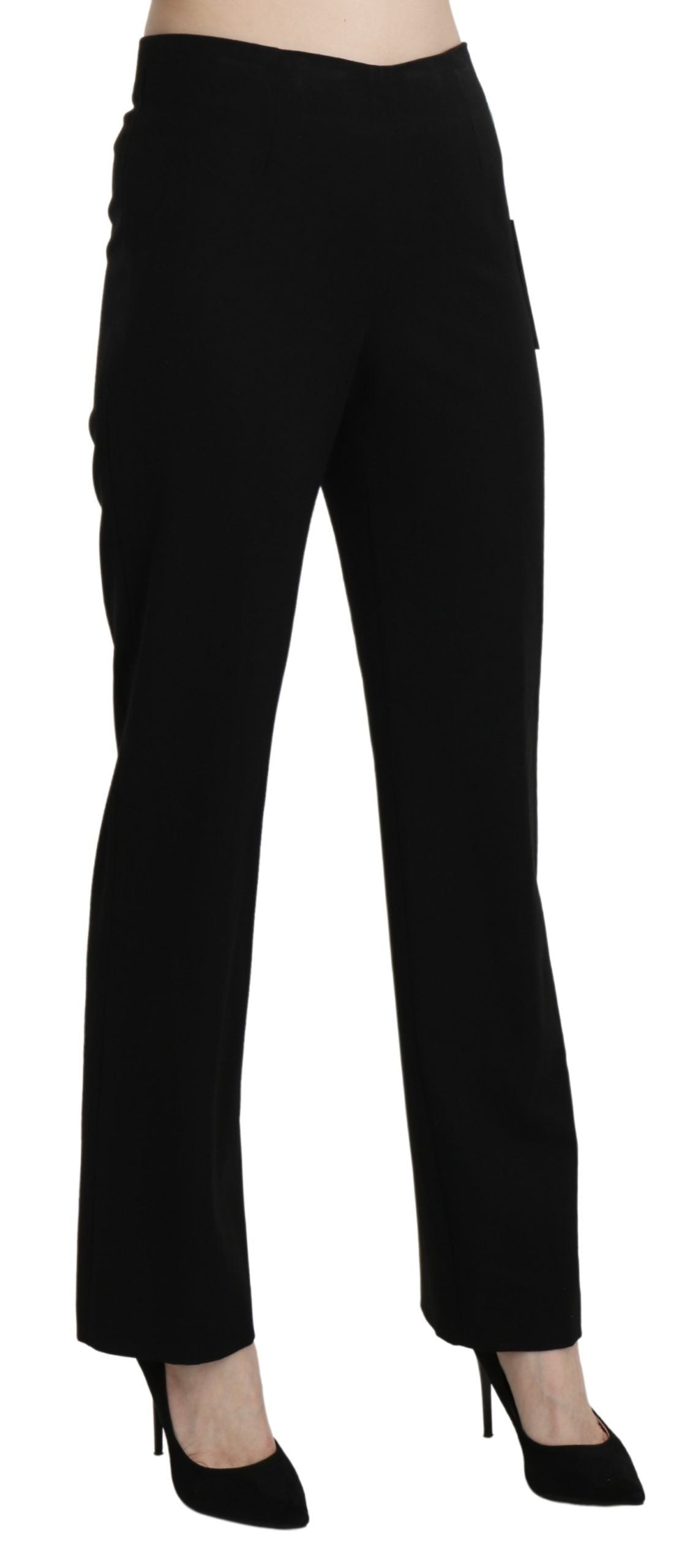 Pantalon tailleur droit noir taille haute BENCIVENGA