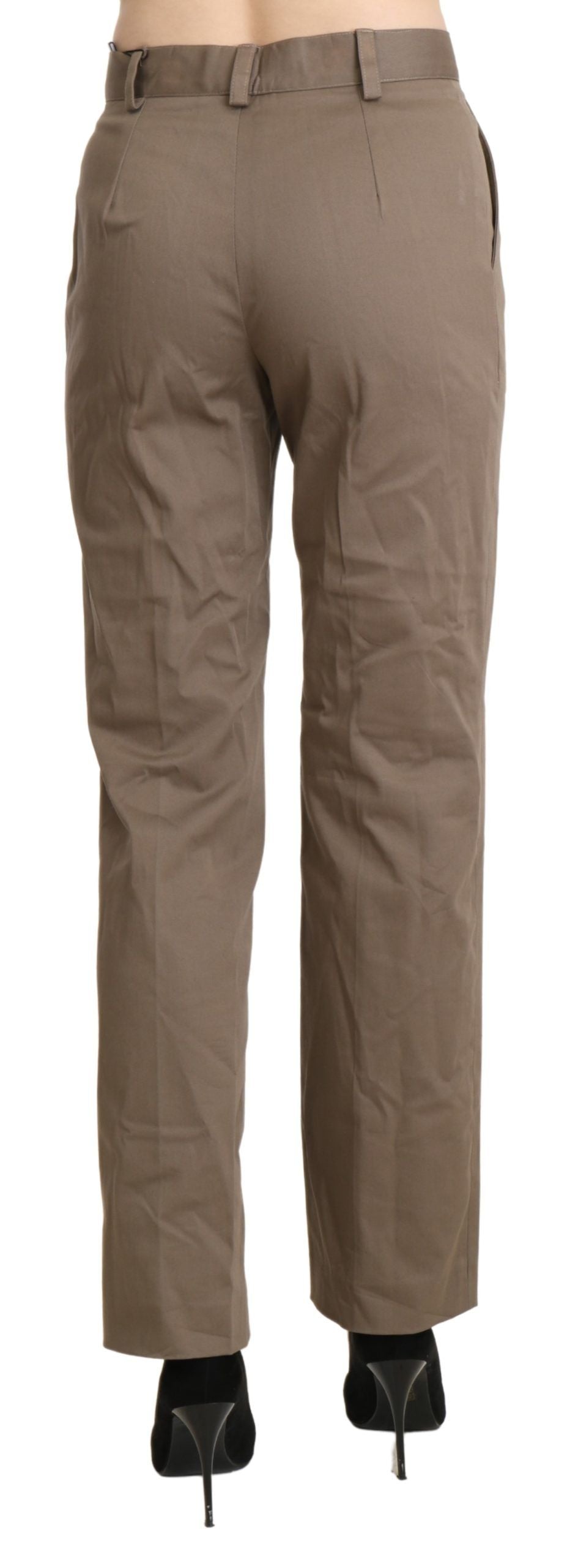 Pantalon-jupette droit marron taille haute BENCIVENGA