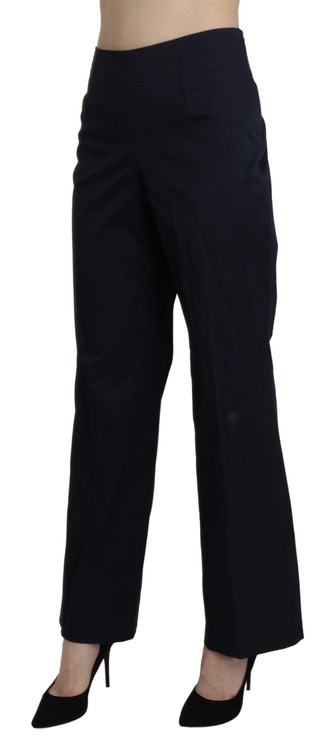 Pantalon-robe droit taille haute bleu marine BENCIVENGA