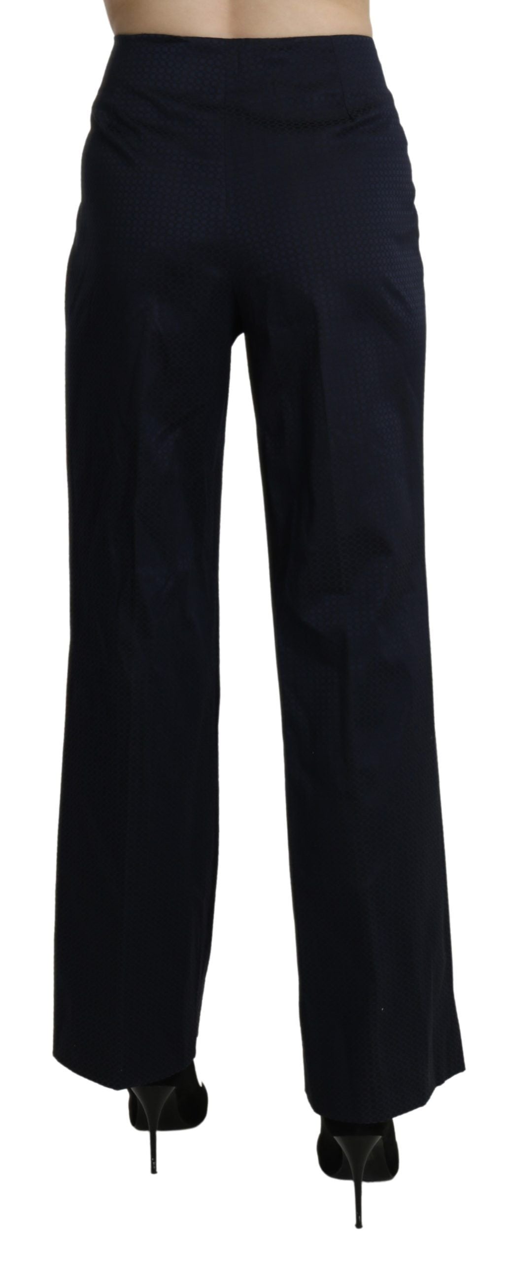 Pantalon-robe droit taille haute bleu marine BENCIVENGA