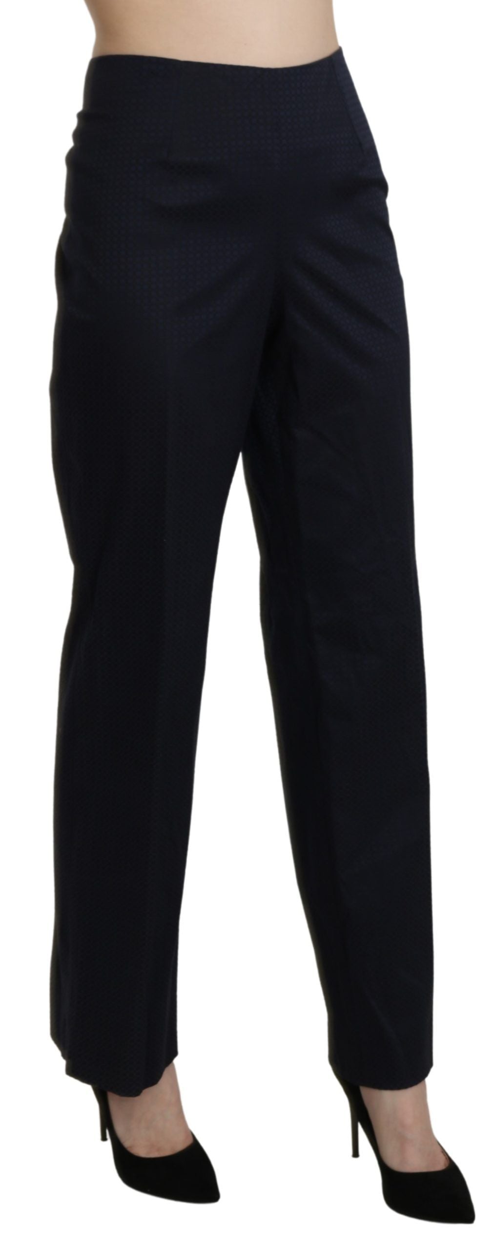Pantalon-robe droit taille haute bleu marine BENCIVENGA