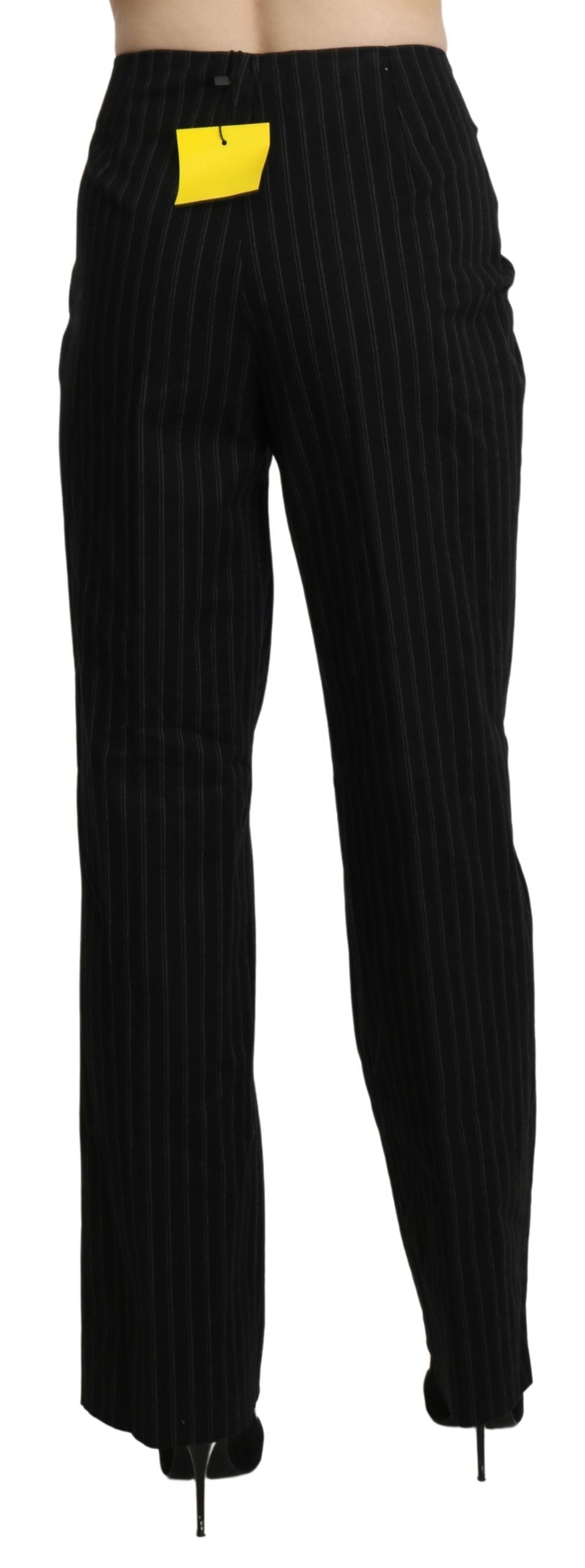 Pantalon-jupette droit noir taille haute de BENCIVENGA