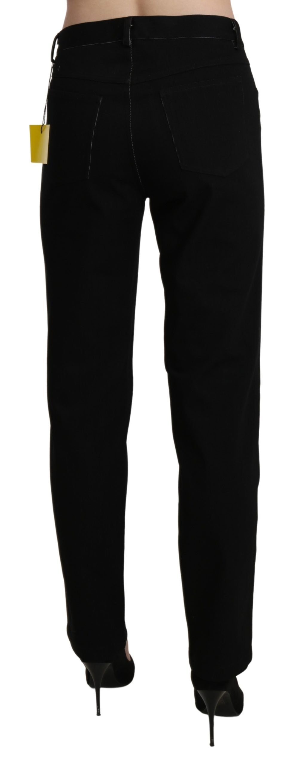 Pantalon de survêtement droit noir taille haute BENCIVENGA