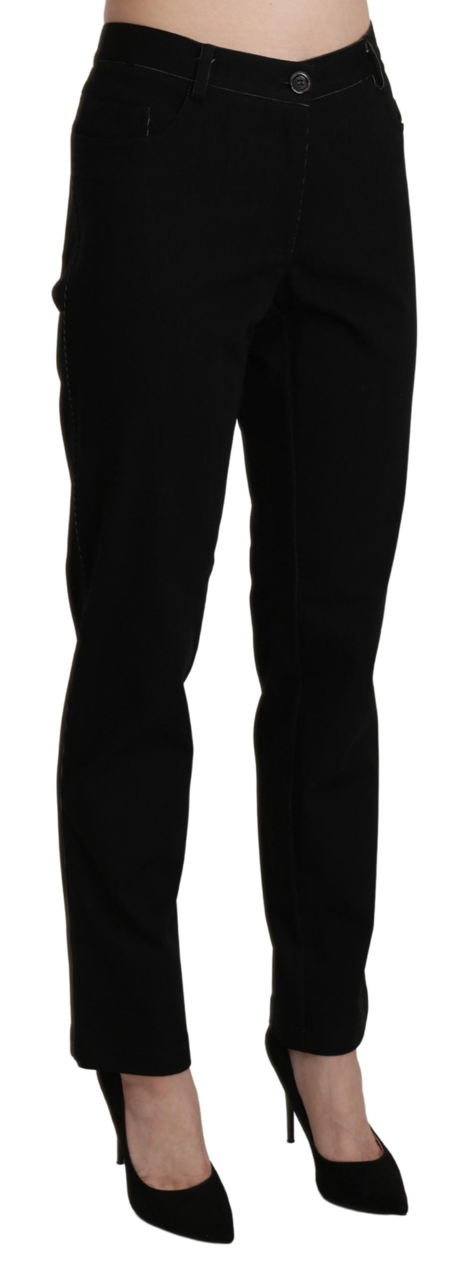 Pantalon de survêtement droit noir taille haute BENCIVENGA