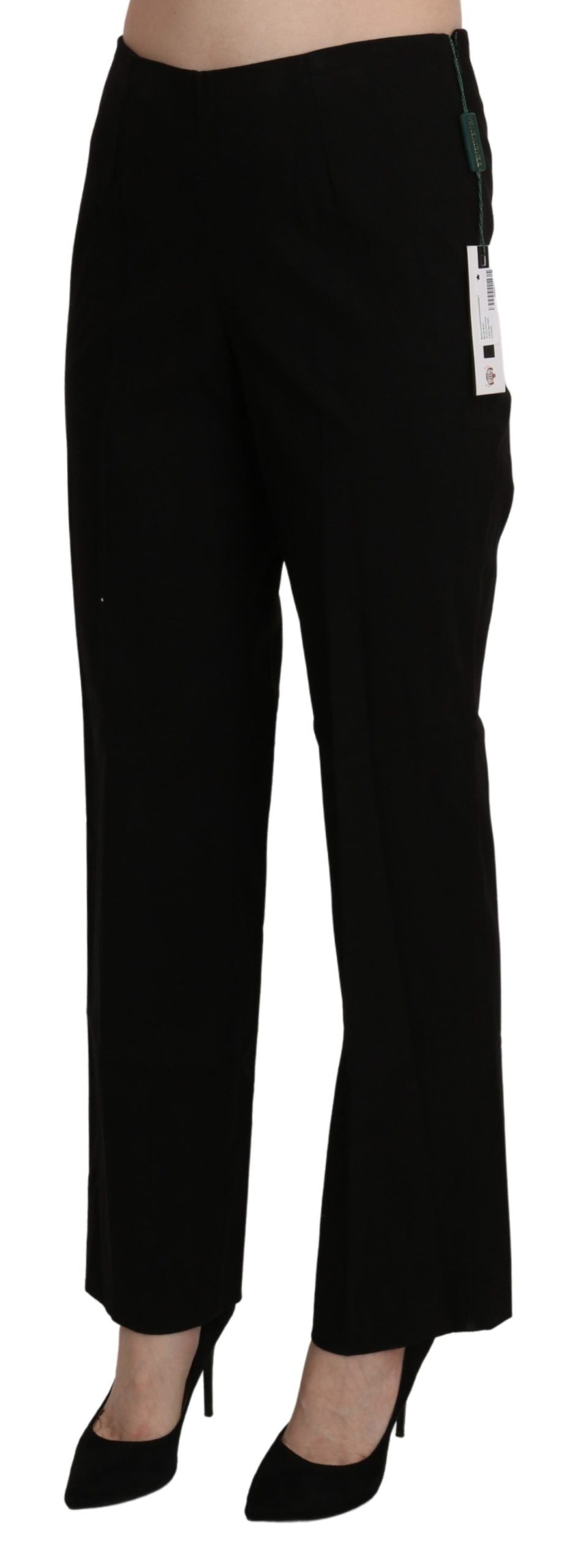 Pantalon-jupette droit noir taille haute BENCIVENGA