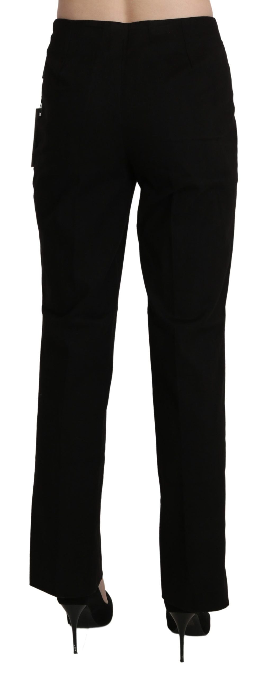 Pantalon-jupette droit noir taille haute BENCIVENGA