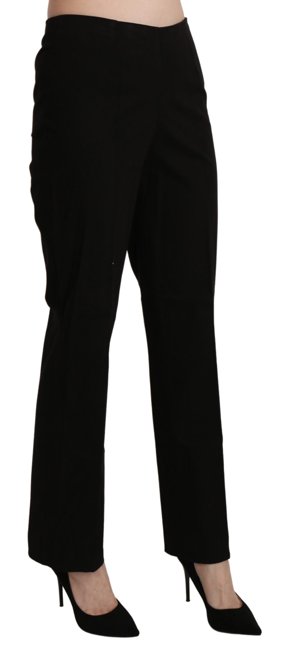 Pantalon-jupette droit noir taille haute BENCIVENGA