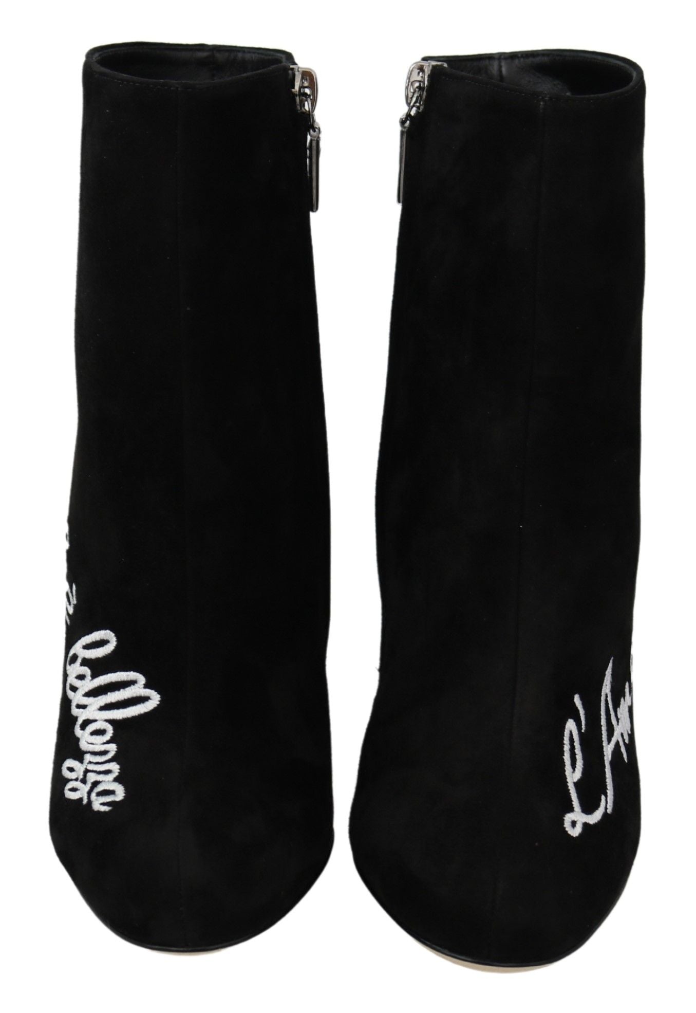 Bottines en daim noir L'Amore E'Bellezza de Dolce & Gabbana