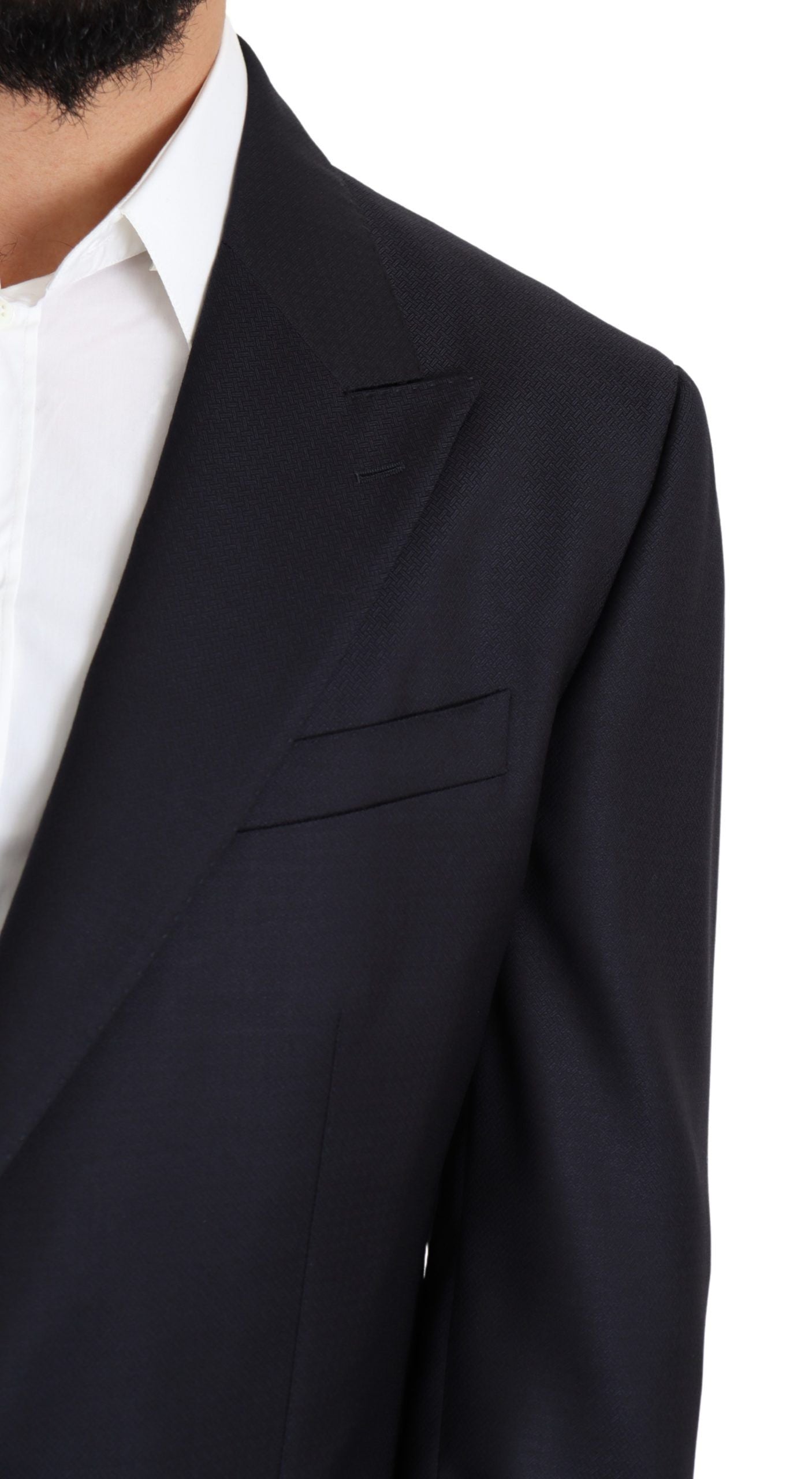 Dolce & Gabbana zwarte wollen enkelrijs NAPOLI blazer