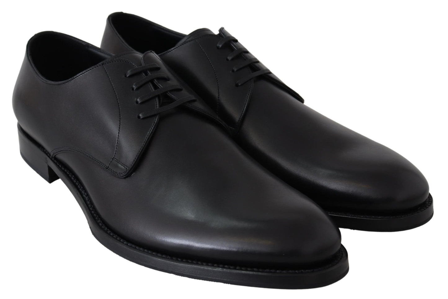Dolce & Gabbana Zwarte Lederen SARTORIA Handgemaakte Schoenen