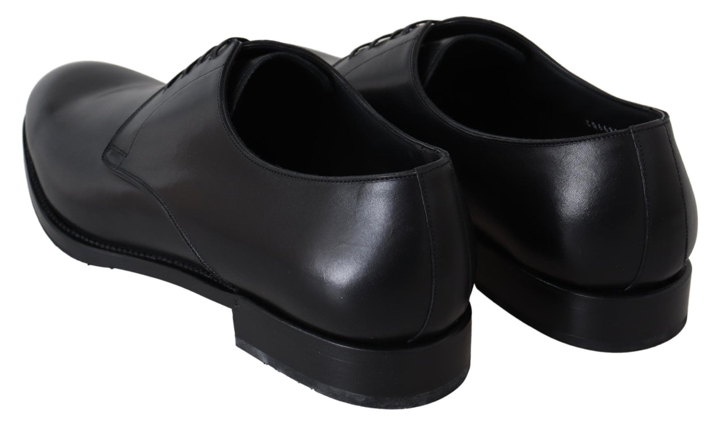 Dolce & Gabbana Zwarte Lederen SARTORIA Handgemaakte Schoenen