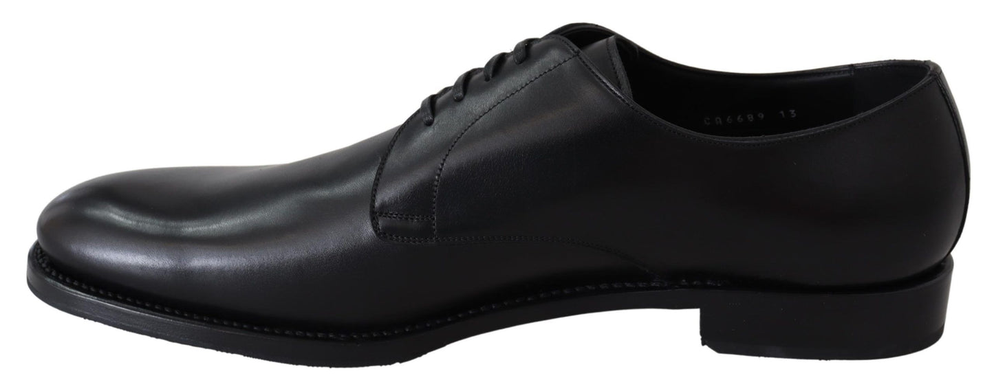 Dolce & Gabbana Zwarte Lederen SARTORIA Handgemaakte Schoenen